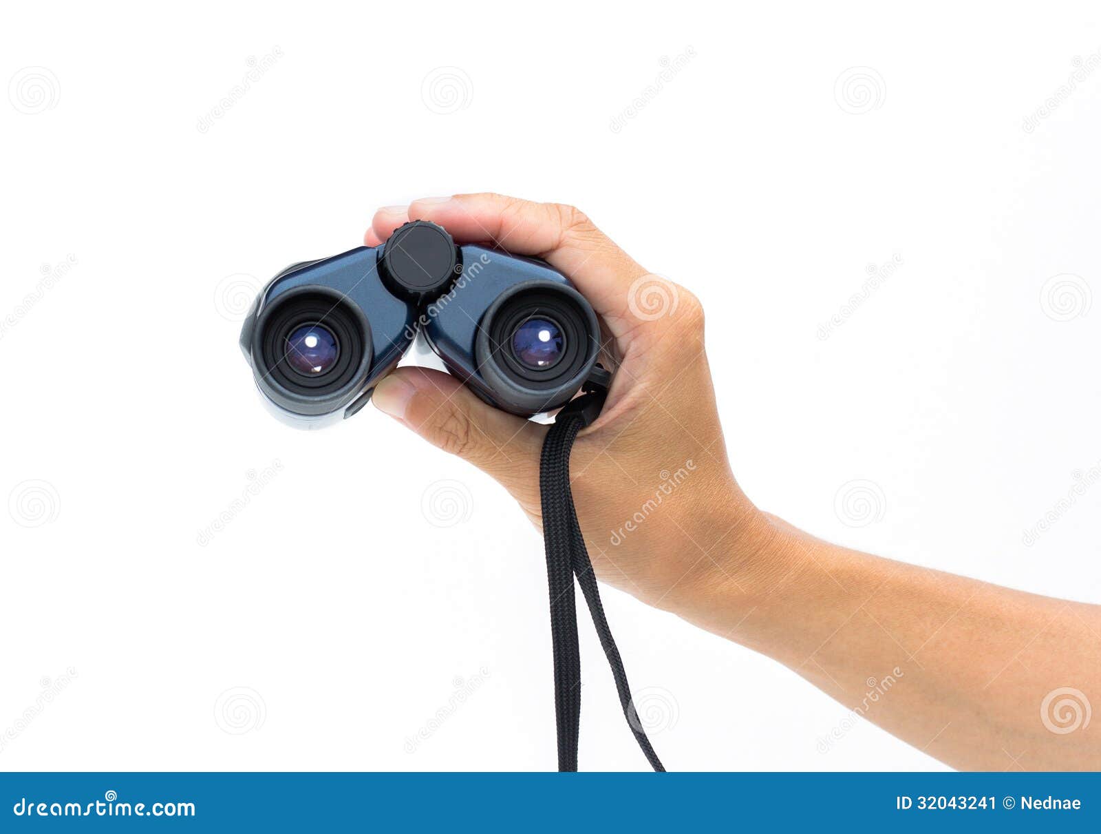 Hand holding a binoculars stock image. Image of holding 32043241