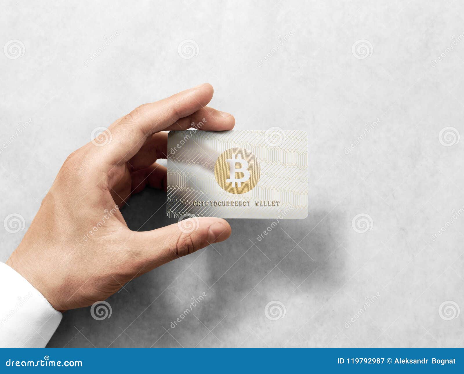 Hand Holding Bitcoin Card Template with Embossed Gold Logo Mockup Stock  Image - Image of gold, mock: 119792987