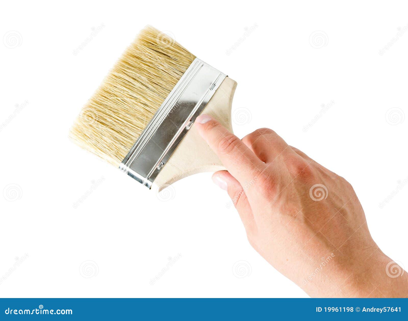 Hand holding a brush stock photo. Image of hand, author 19961198