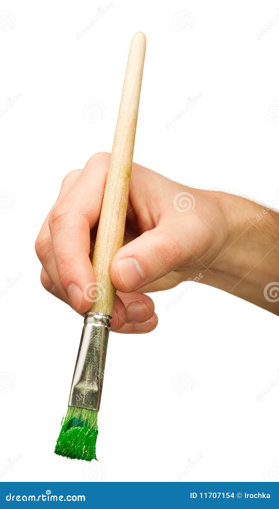 Hand,holding a brushes stock photo. Image of hair, human 11707154