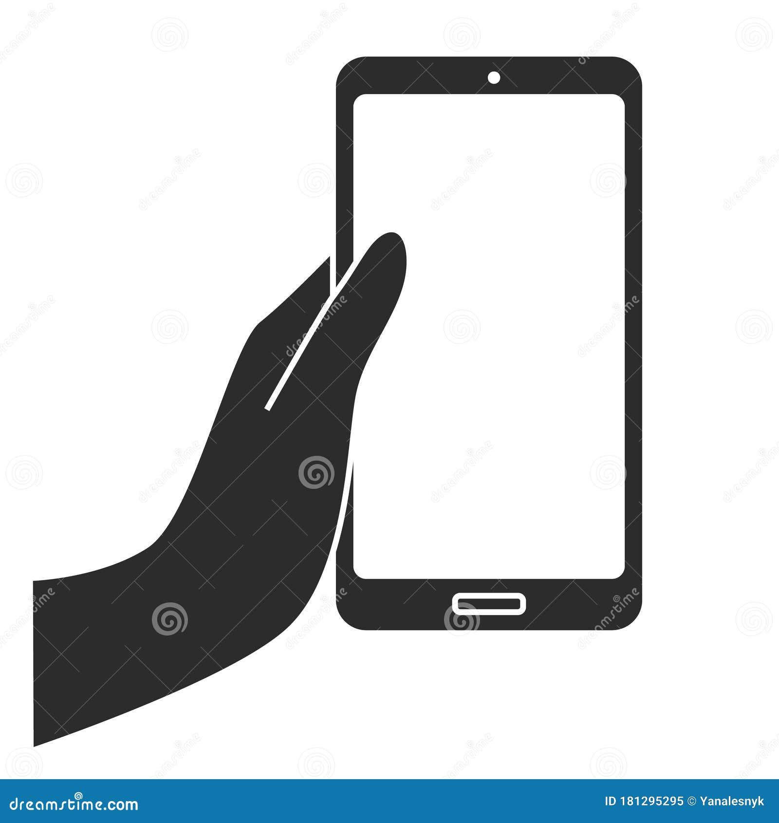 black and white phone app icon
