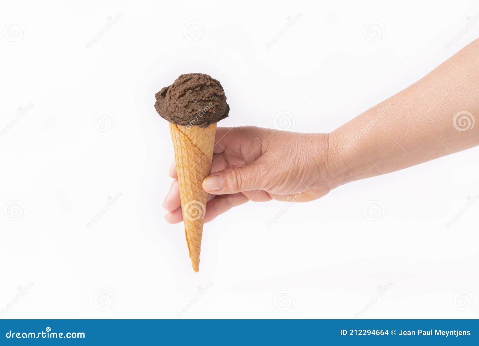 https://thumbs.dreamstime.com/z/hand-holding-chocolate-ice-cream-cone-female-tempting-wafer-scoop-light-background-close-up-lifestyle-concept-212294664.jpg