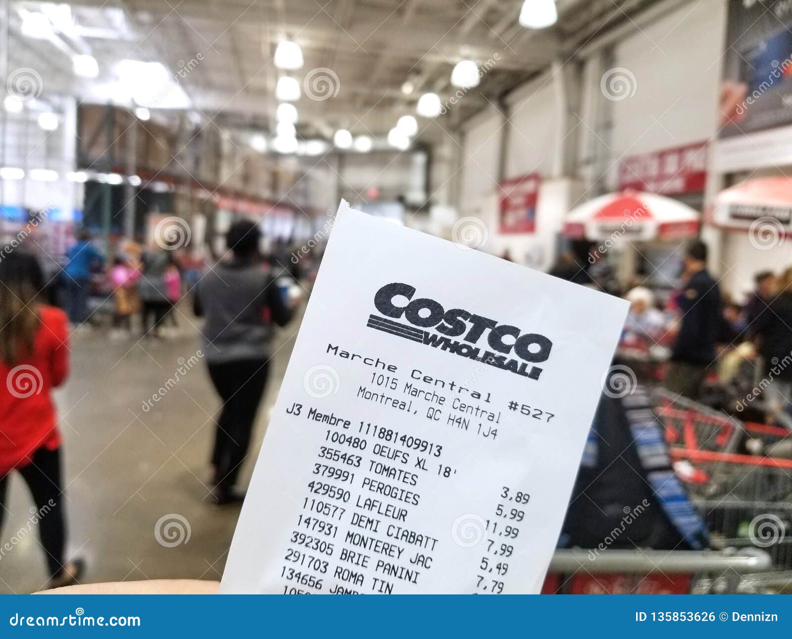 A Hand Holding Costco Receipt Editorial Photo Image Of Light