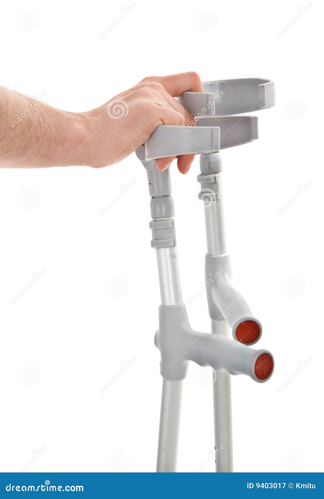 Hand holding crutches stock image. Image of impairment 9403017