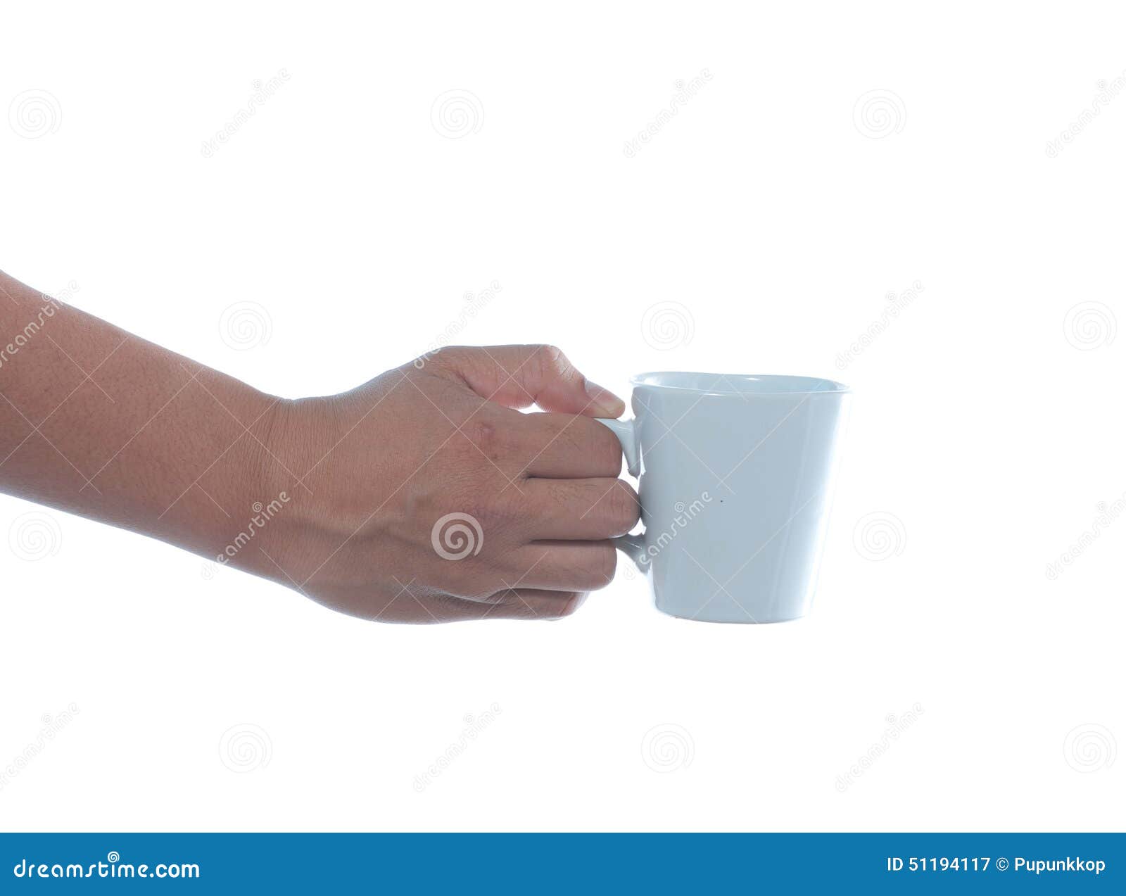 Hand holding cup stock image. Image of space, closeup 51194117