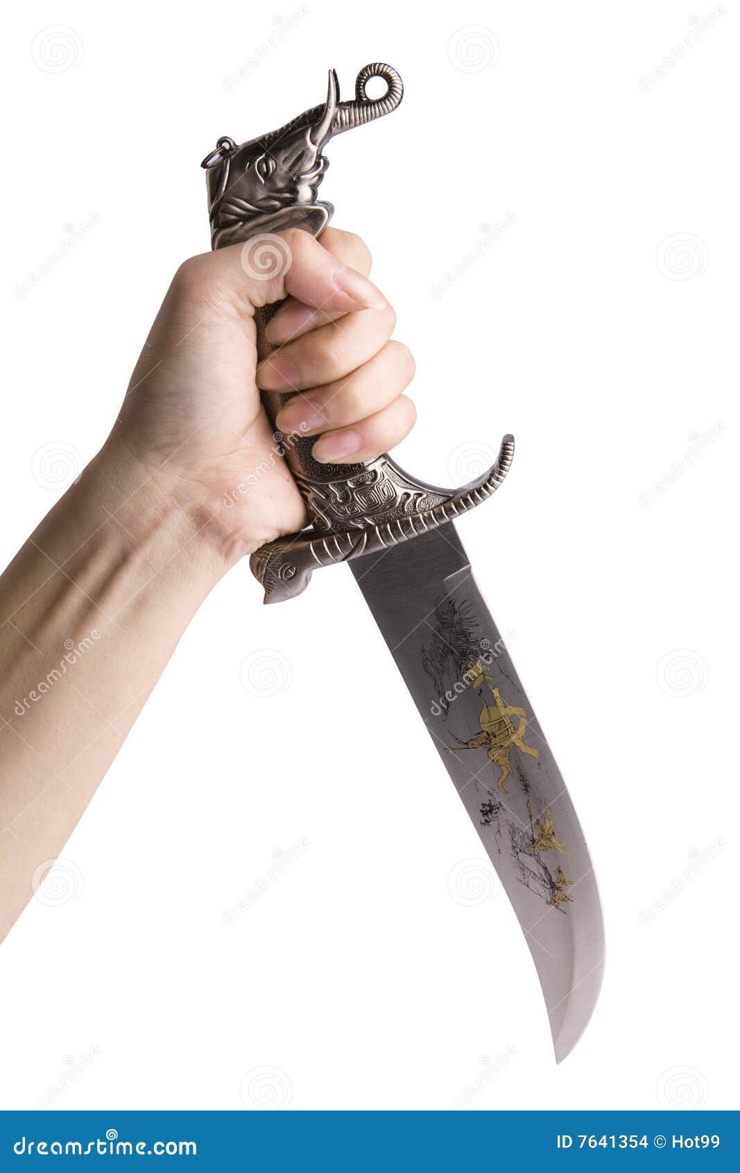 Hand Holding Dagger Stock Images - Image: 7641354