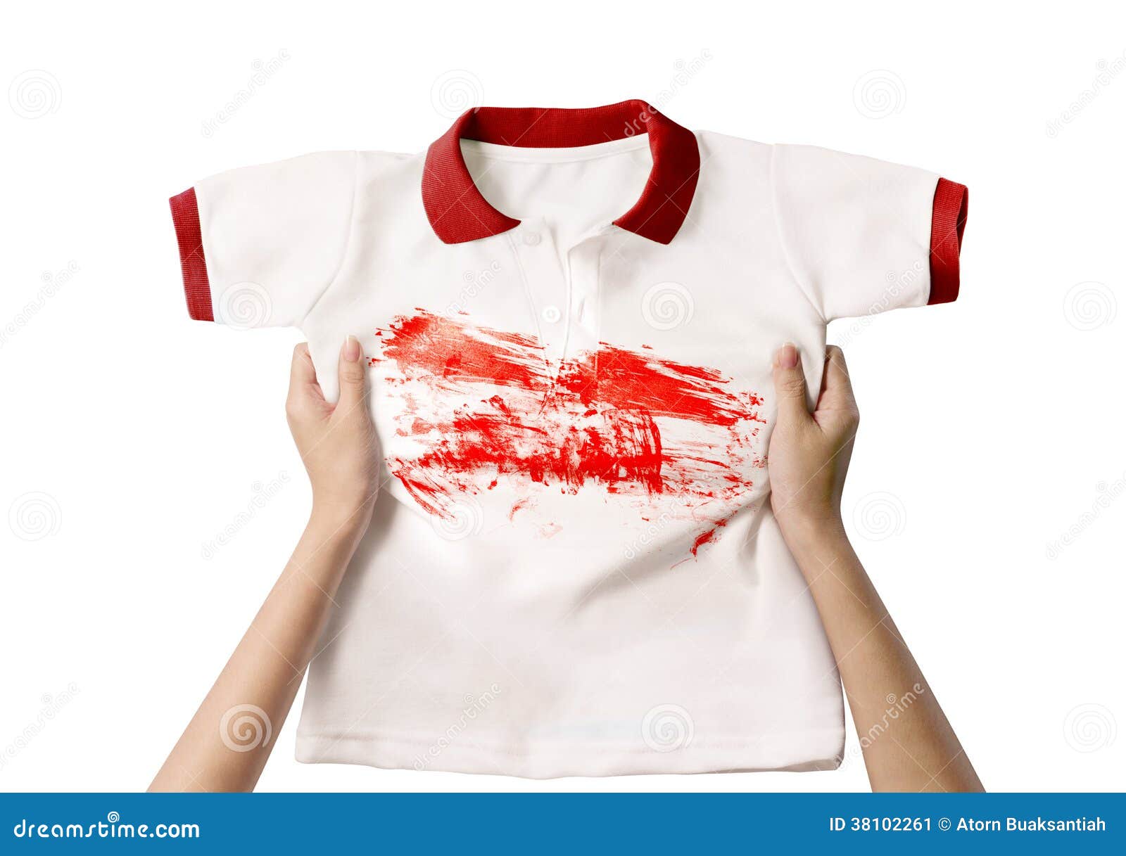 Hand holding dirty shirt stock image. Image of clothing 38102261
