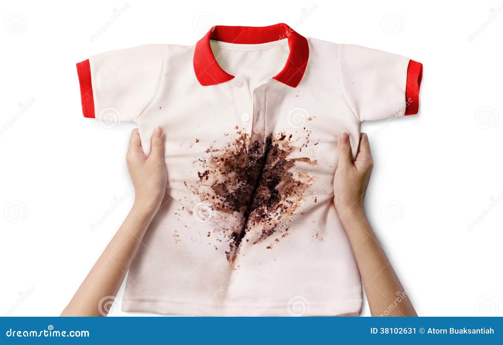 Hand Holding Dirty Shirt Stock Image Image 38102631