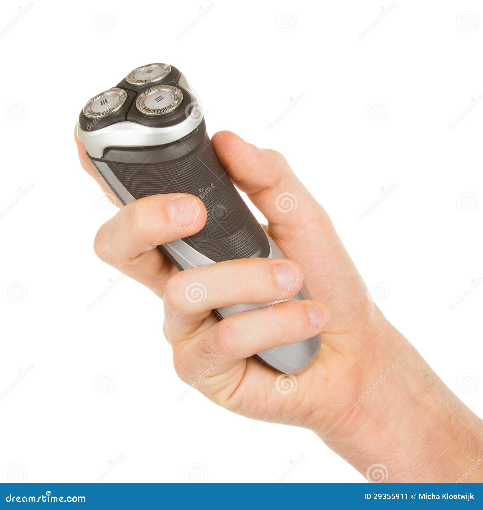 Hand Holding an Electric Shaver Stock Image Image of cheek, cosmetic 29355911