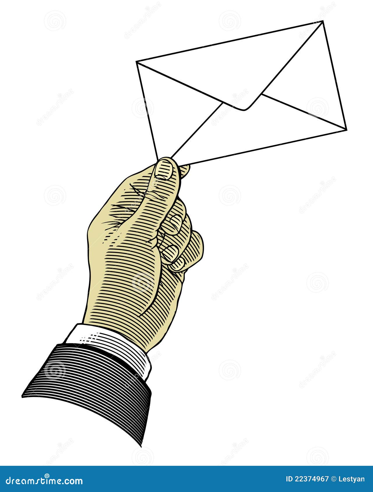 Hand Holding Envelope Royalty Free Stock Photography - Image: 22374967