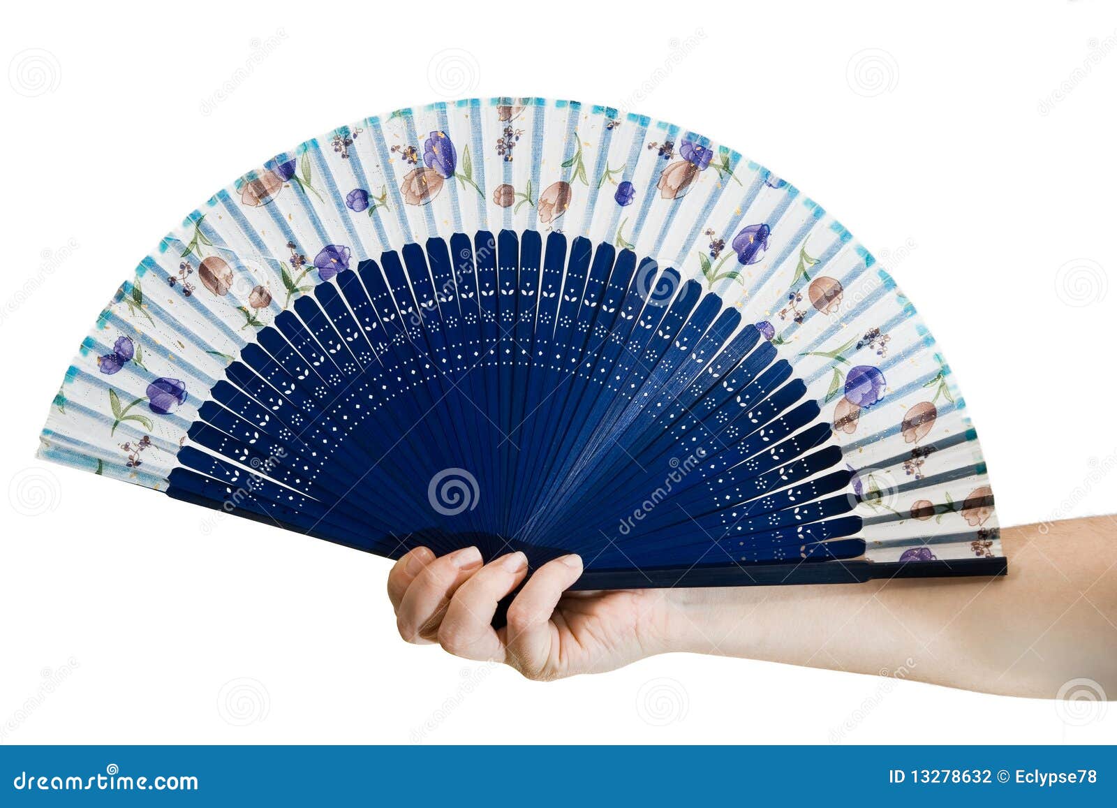 Hand holding a fan stock photo. Image of female, hold 13278632