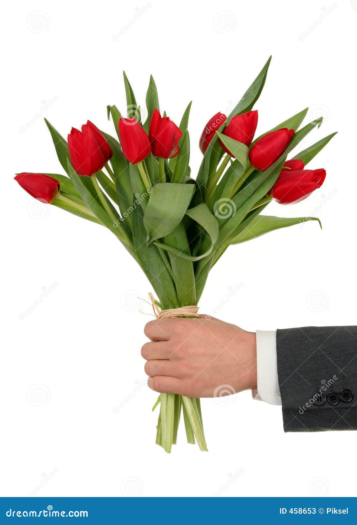 Hand Holding Flowers stock image. Image of bouquet, human 458653