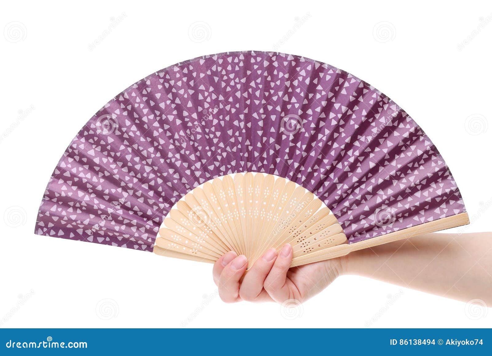Hand holding folding fan stock photo. Image of eastern 86138494