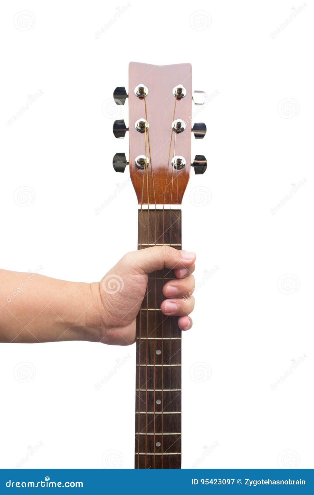 Hand Holding Guitar stock image. Image of hand, acoustic 95423097