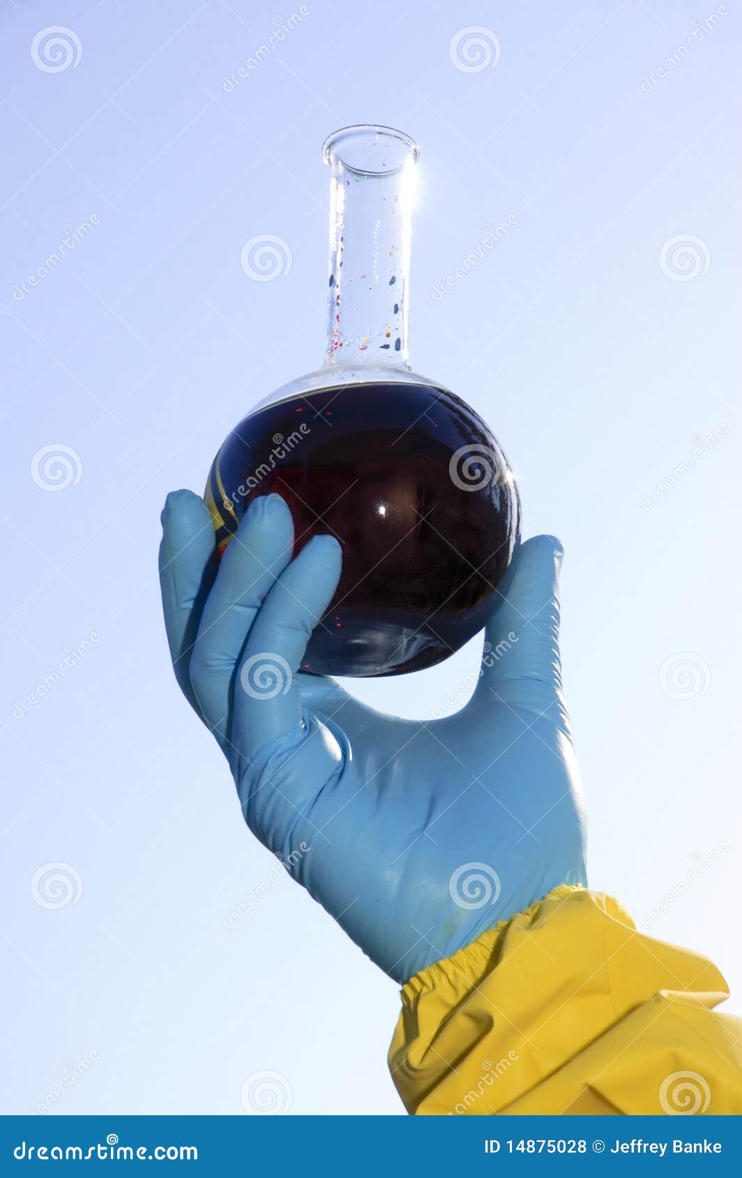 Hand Holding Hazardous Chemical Stock Photo Image of utensil, flask