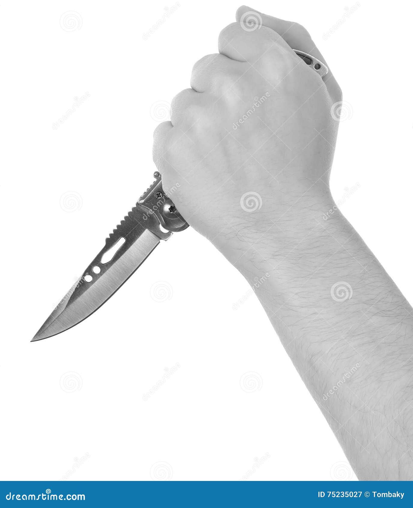 Hand holding knife stock image. Image of butcher, malice 75235027