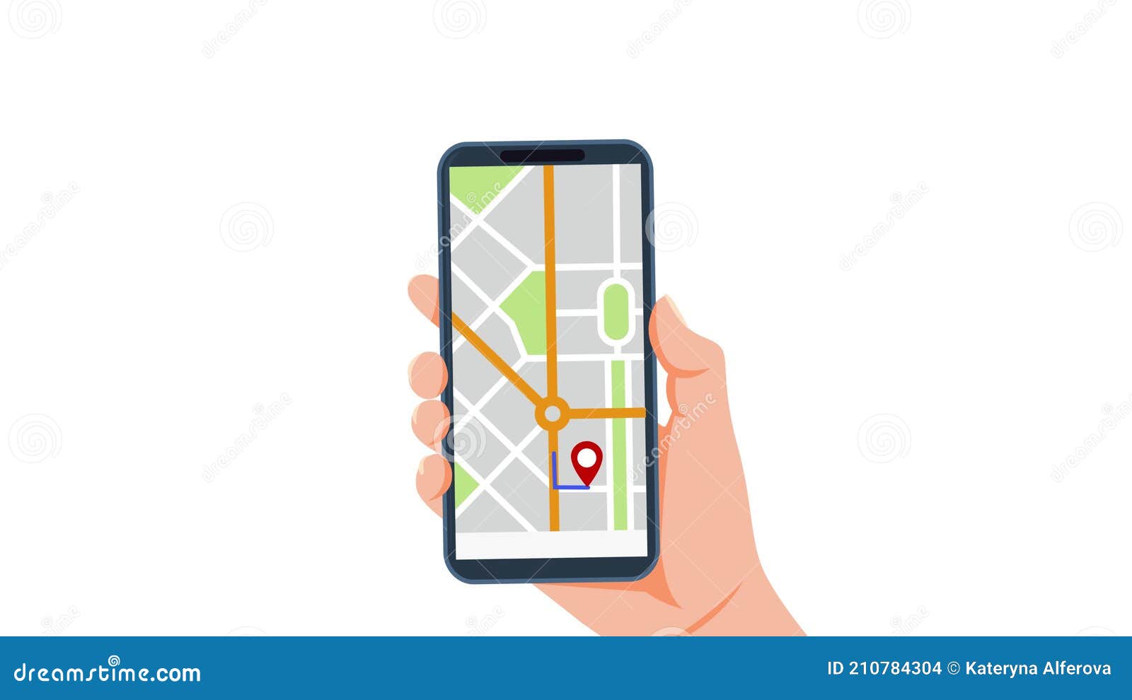 Hand Holding Mobile with Navigation City Map. Mobile App with Map. Gps  Navigation in Smartphone Stock Footage - Video of route, direction:  210784304