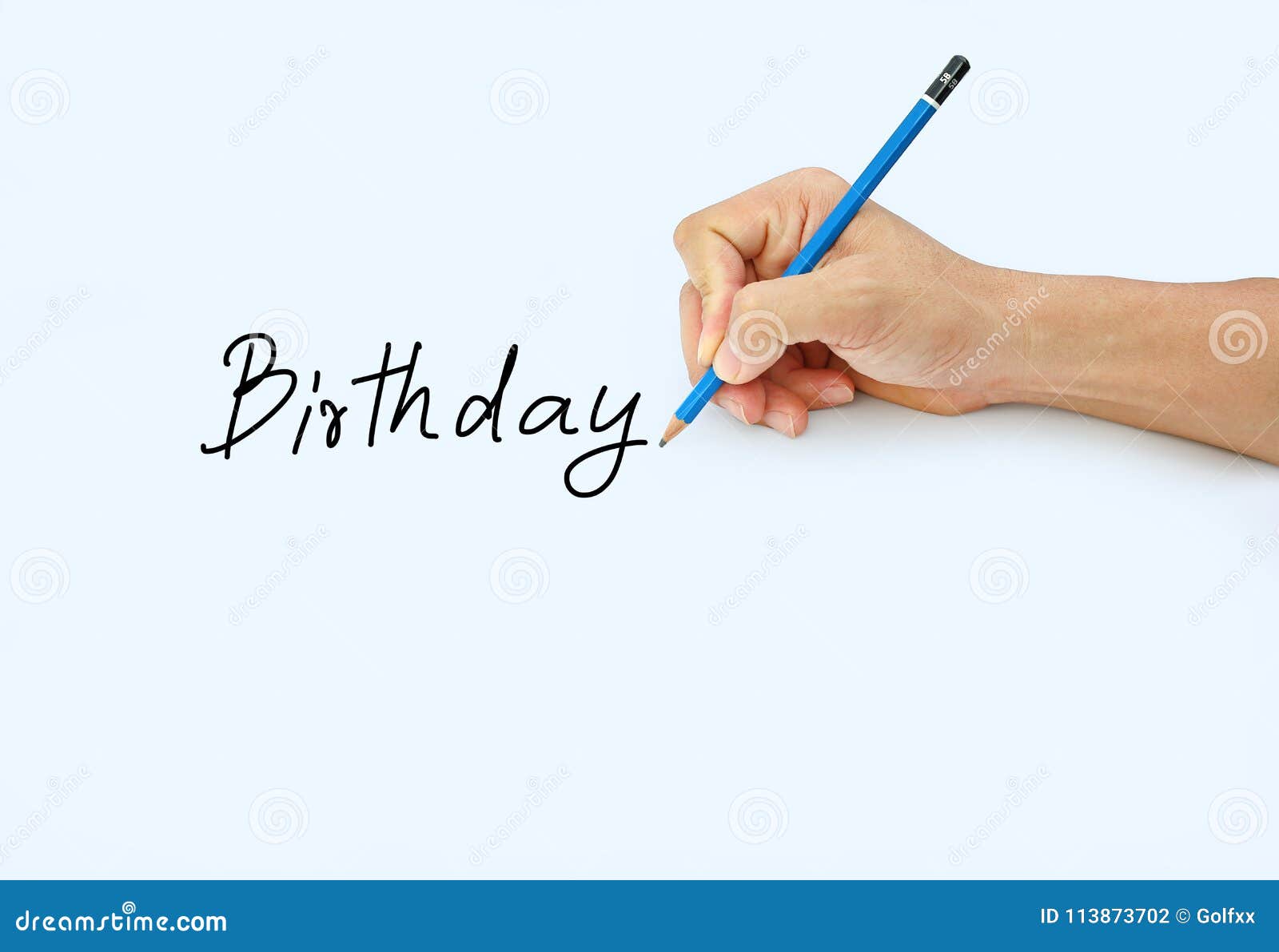 Hand Holding a Pencil on a White Paper Background, Writing with Pencil ...