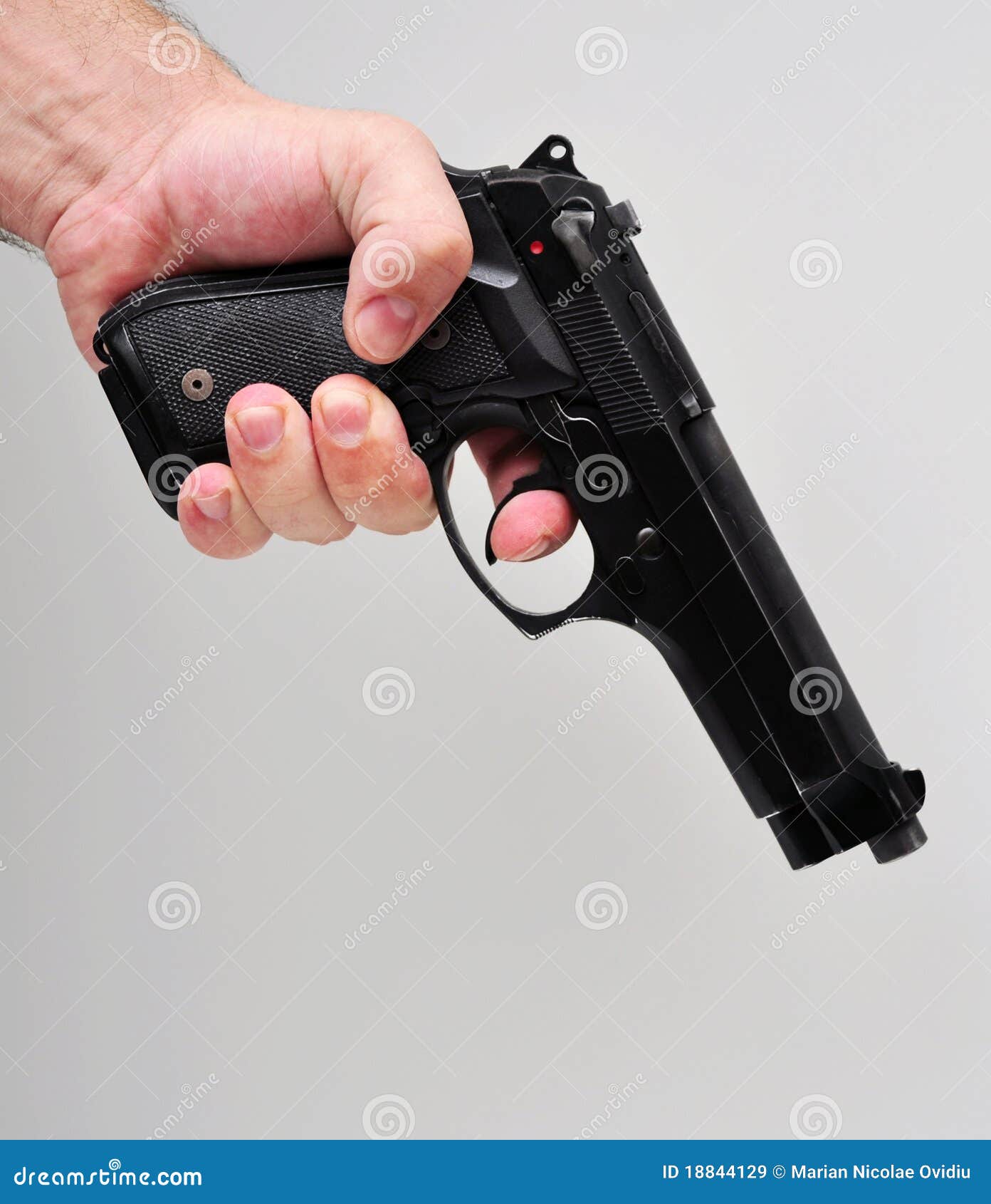 Hand Holding A Pistol Royalty Free Stock Images Image 18844129