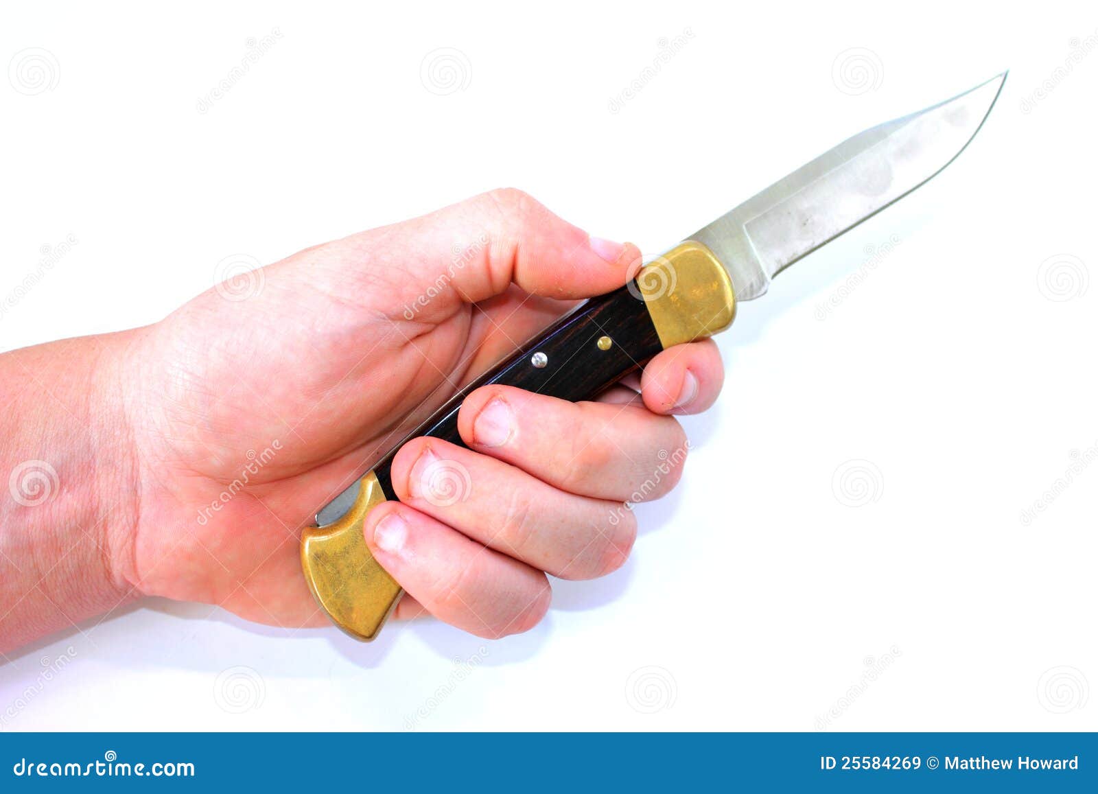 Hand Holding Pocket Knife stock image. Image of caucasian 25584269