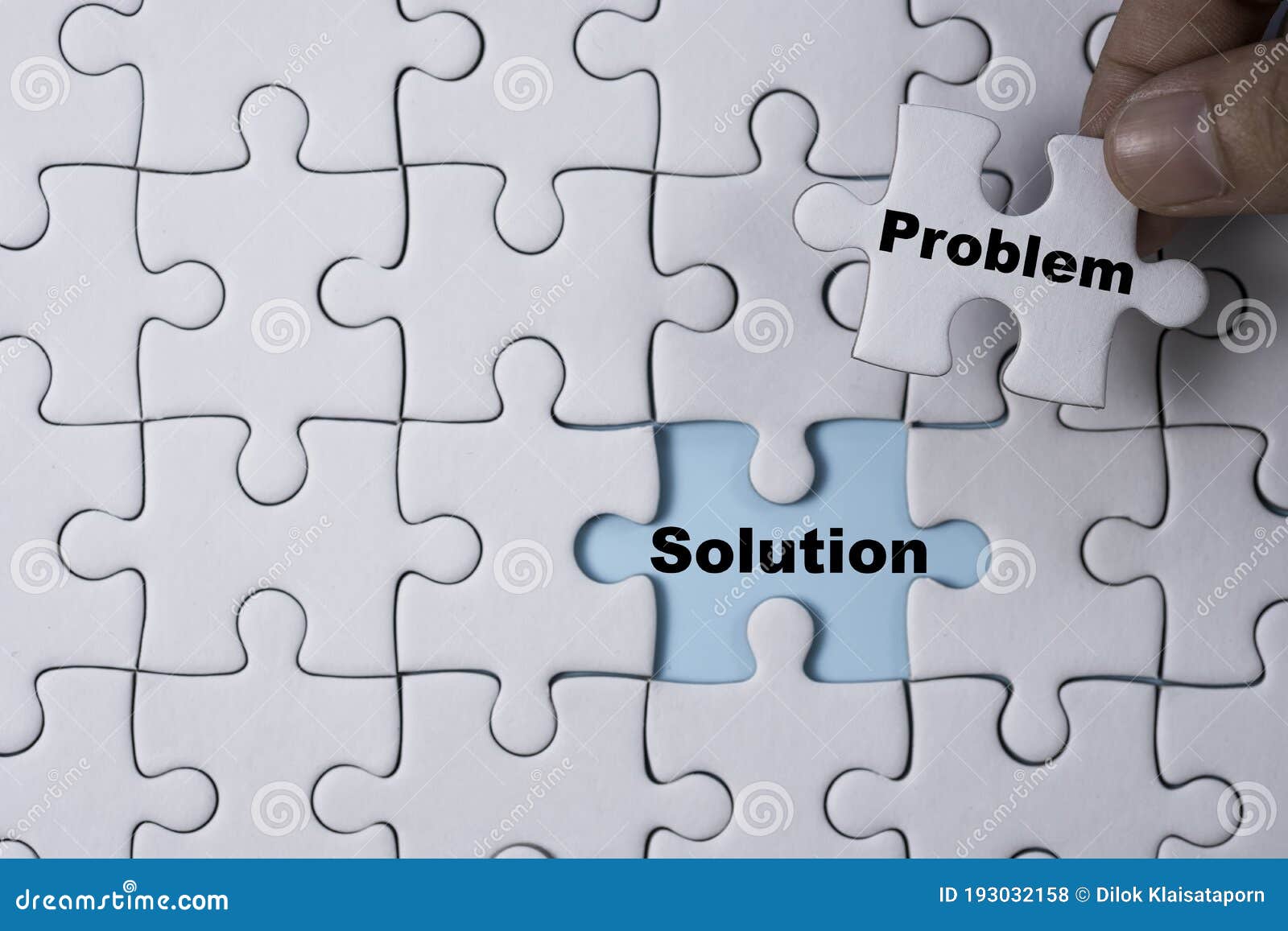 problem and solution puzzle piece