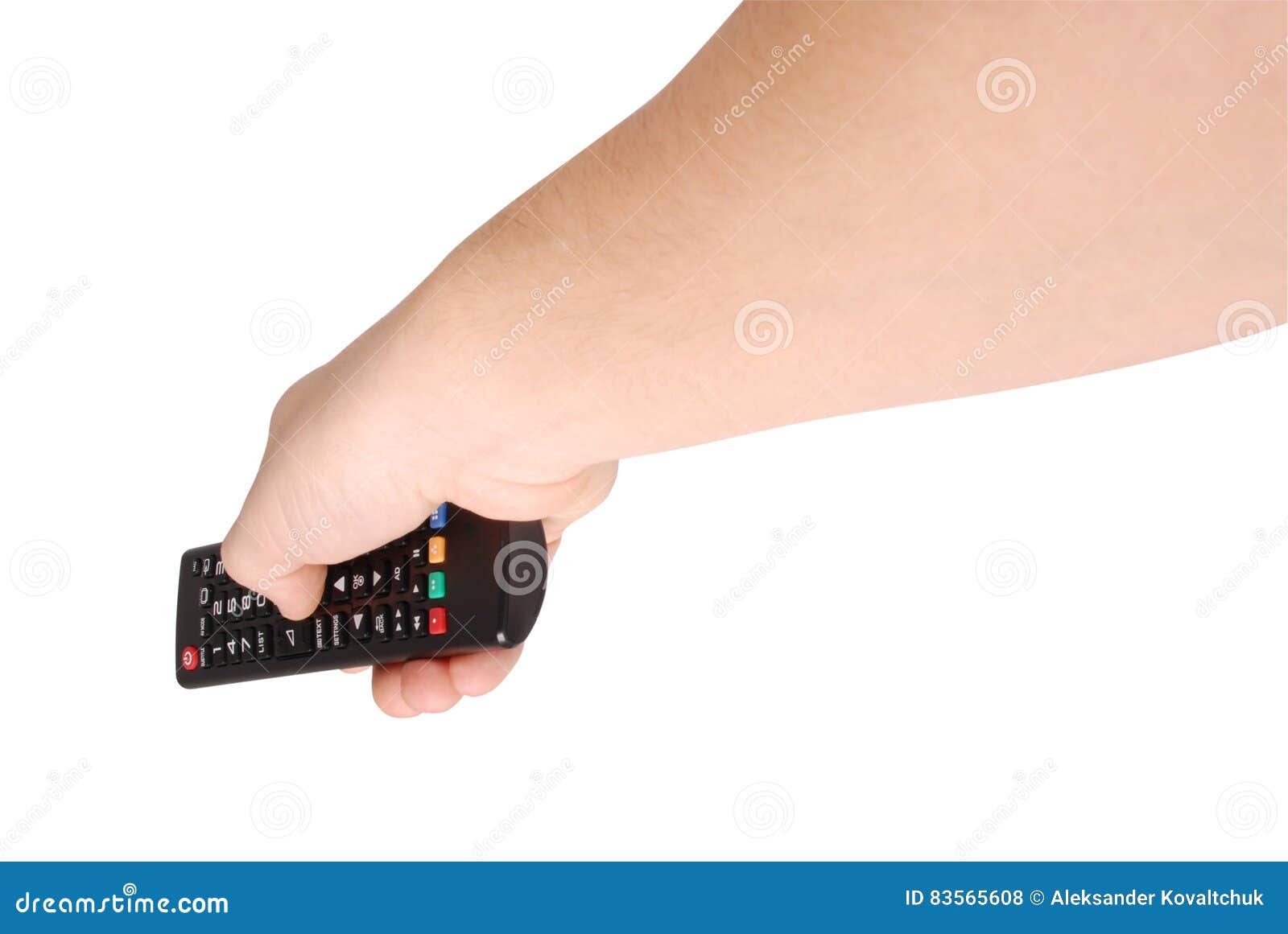 Hand Holding Remote Control Clipping Path Stock Photo Image of change, medium 83565608