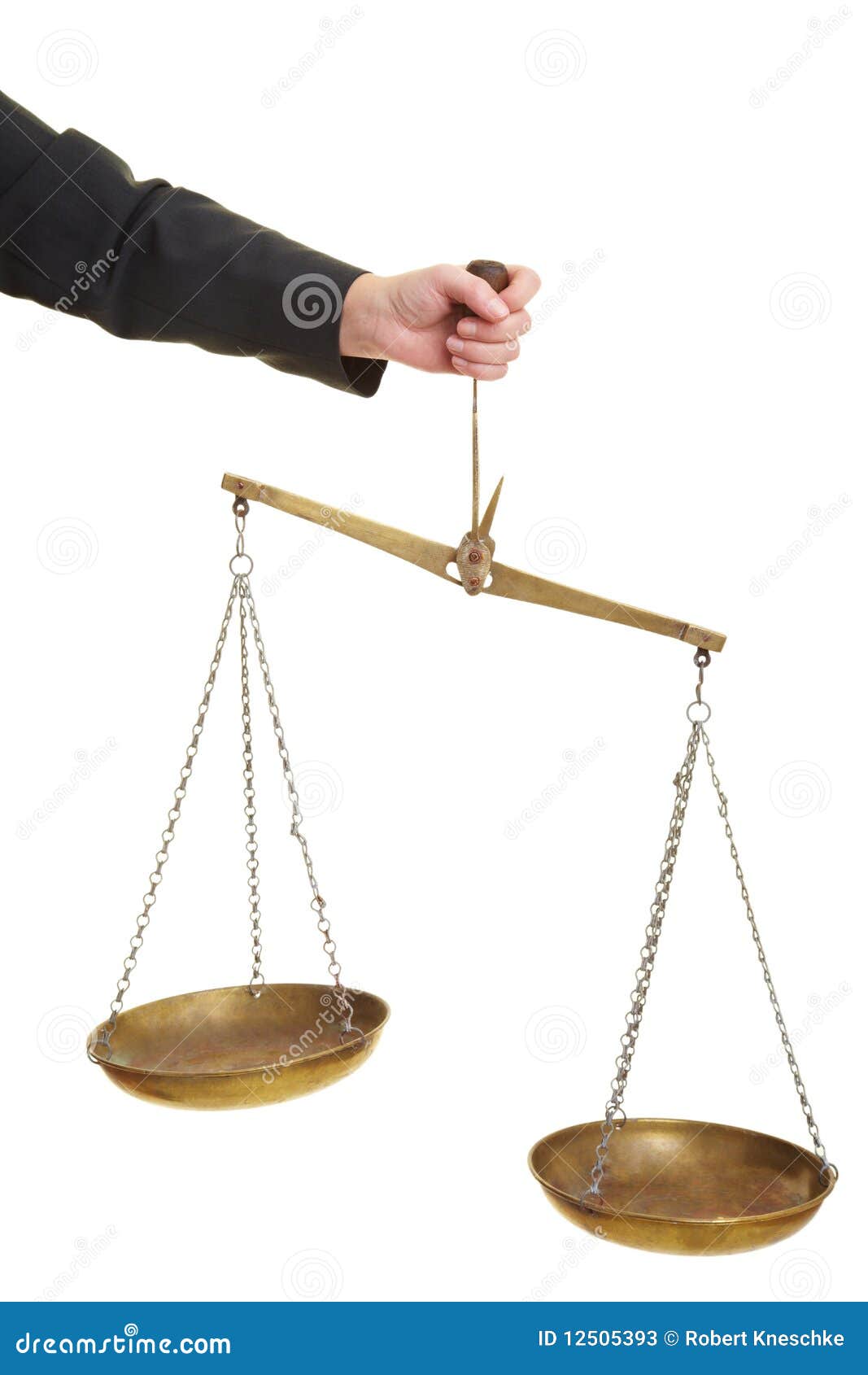 Illustration hand holding scales justice hi-res stock photography