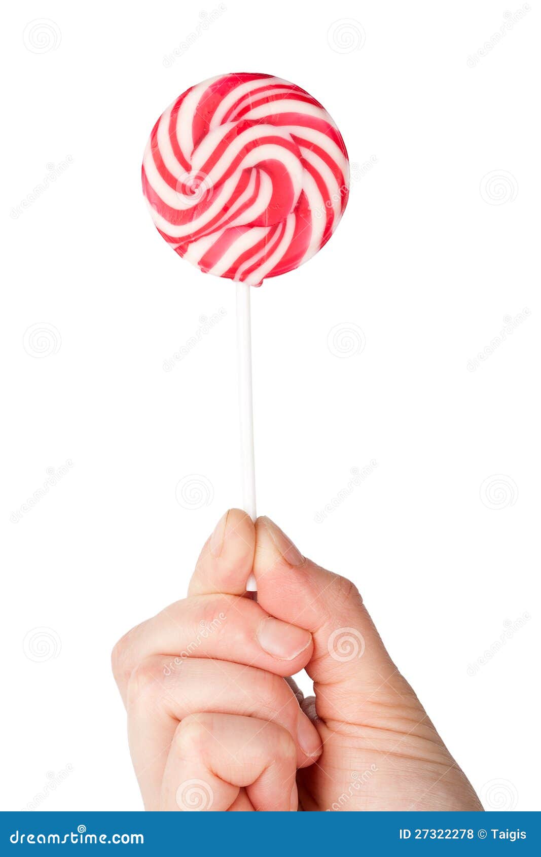 Hand Holding Spiral Lollipop Stock Photo - Image of candy, lollypop ...