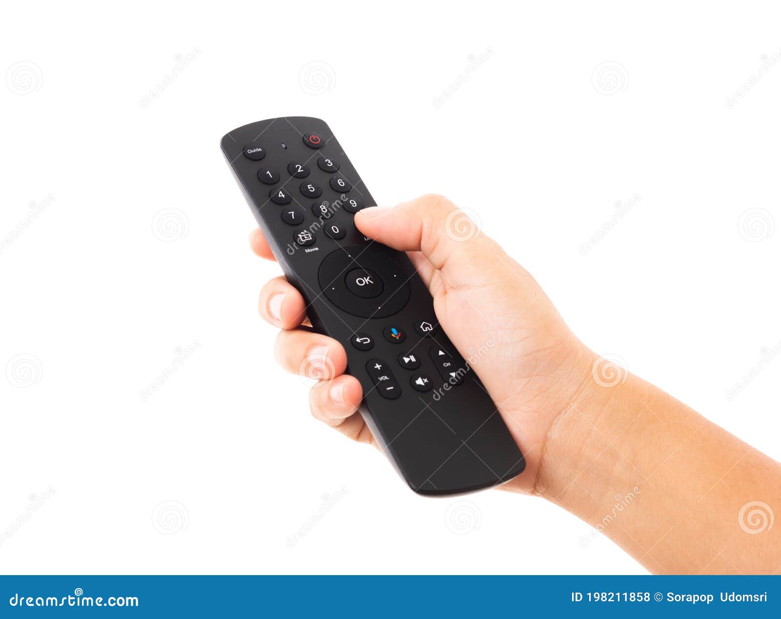 Hand Holding Television and Audio Remote Control Stock Photo Image of