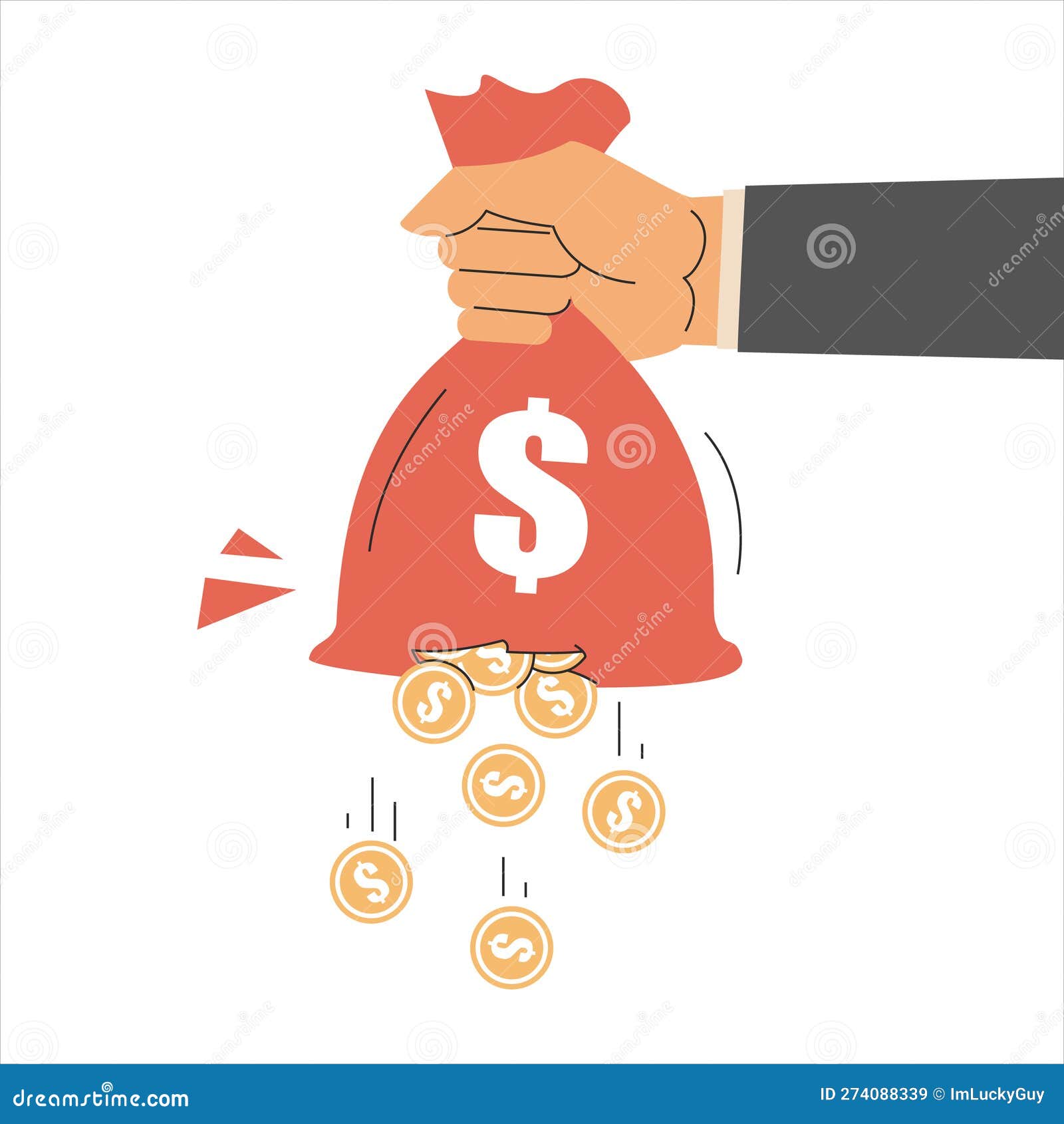 Money Bag Vector Sticker