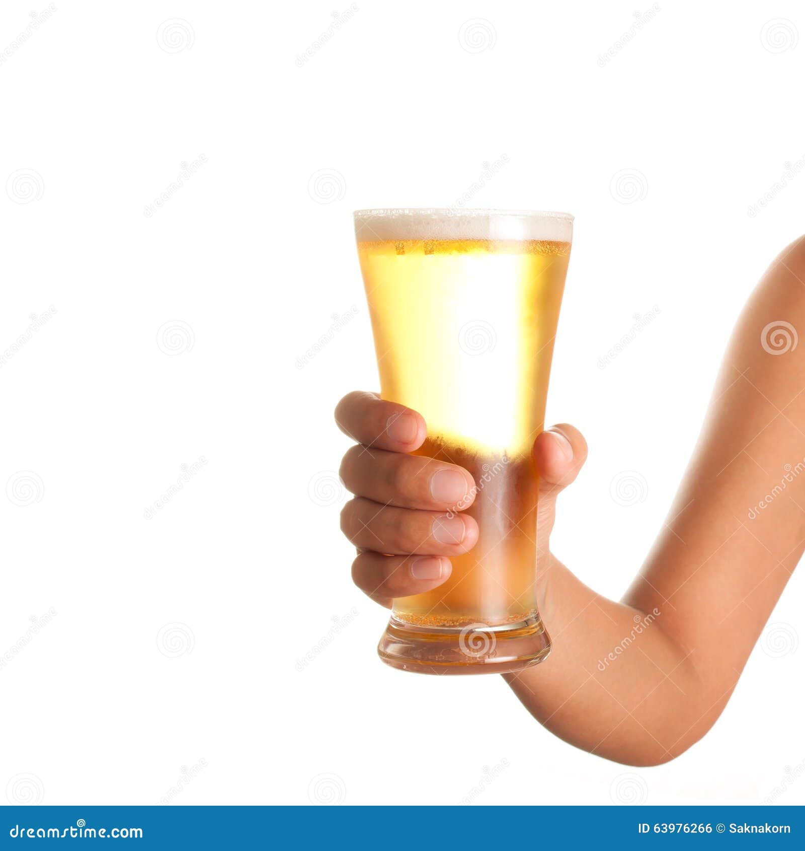 Hand Holding Up a Glass of Beer Stock Photo Image of refreshment