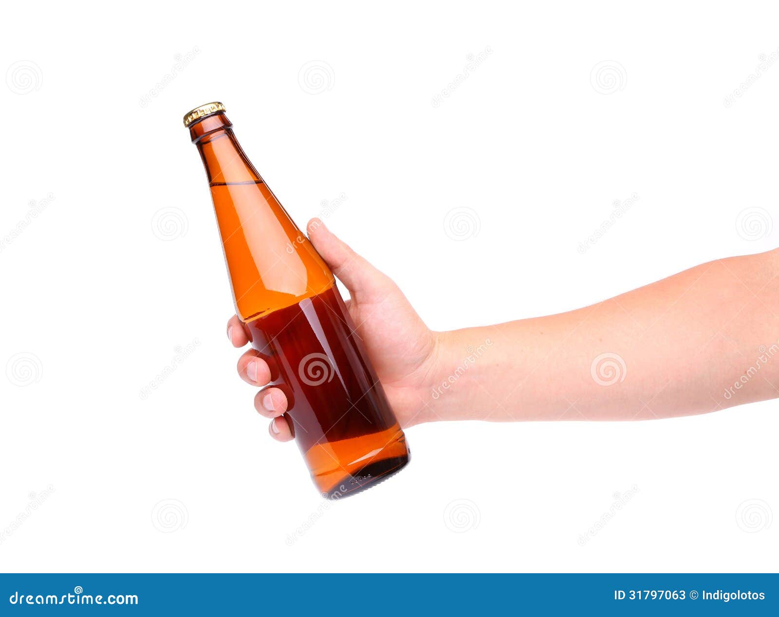 Download A Hand Holding Up A Yellow Beer Bottle Stock Image Image Of Glass Refreshment 31797063 Yellowimages Mockups