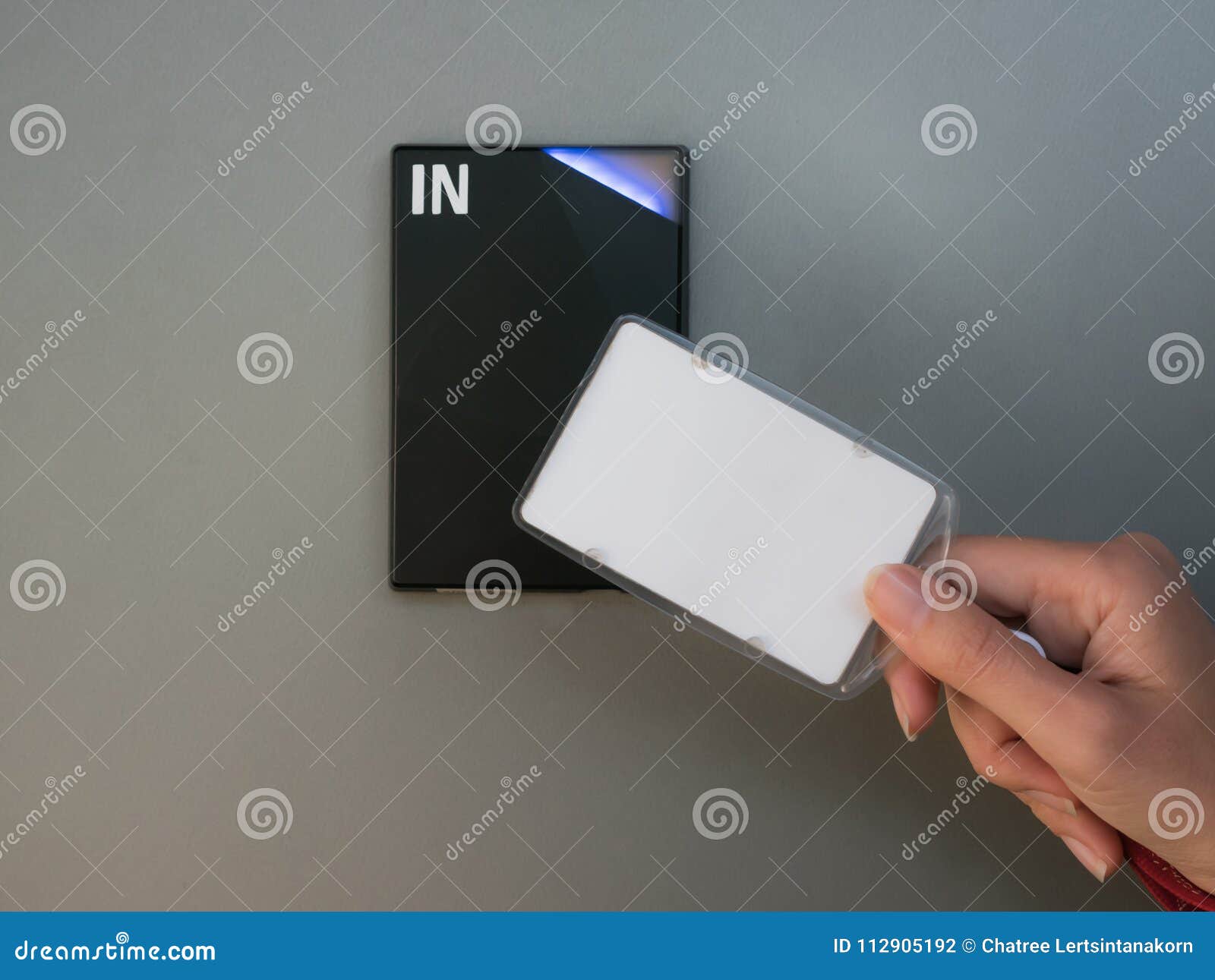 Electronic Access System on the Wall Stock Photo Image of background