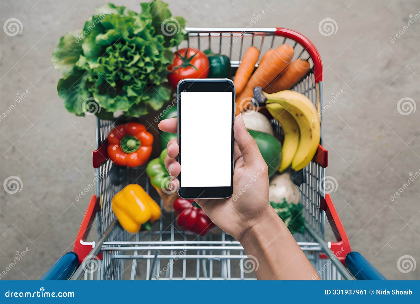 hand holds smartphone with qr code while another hand holds barcode scanner