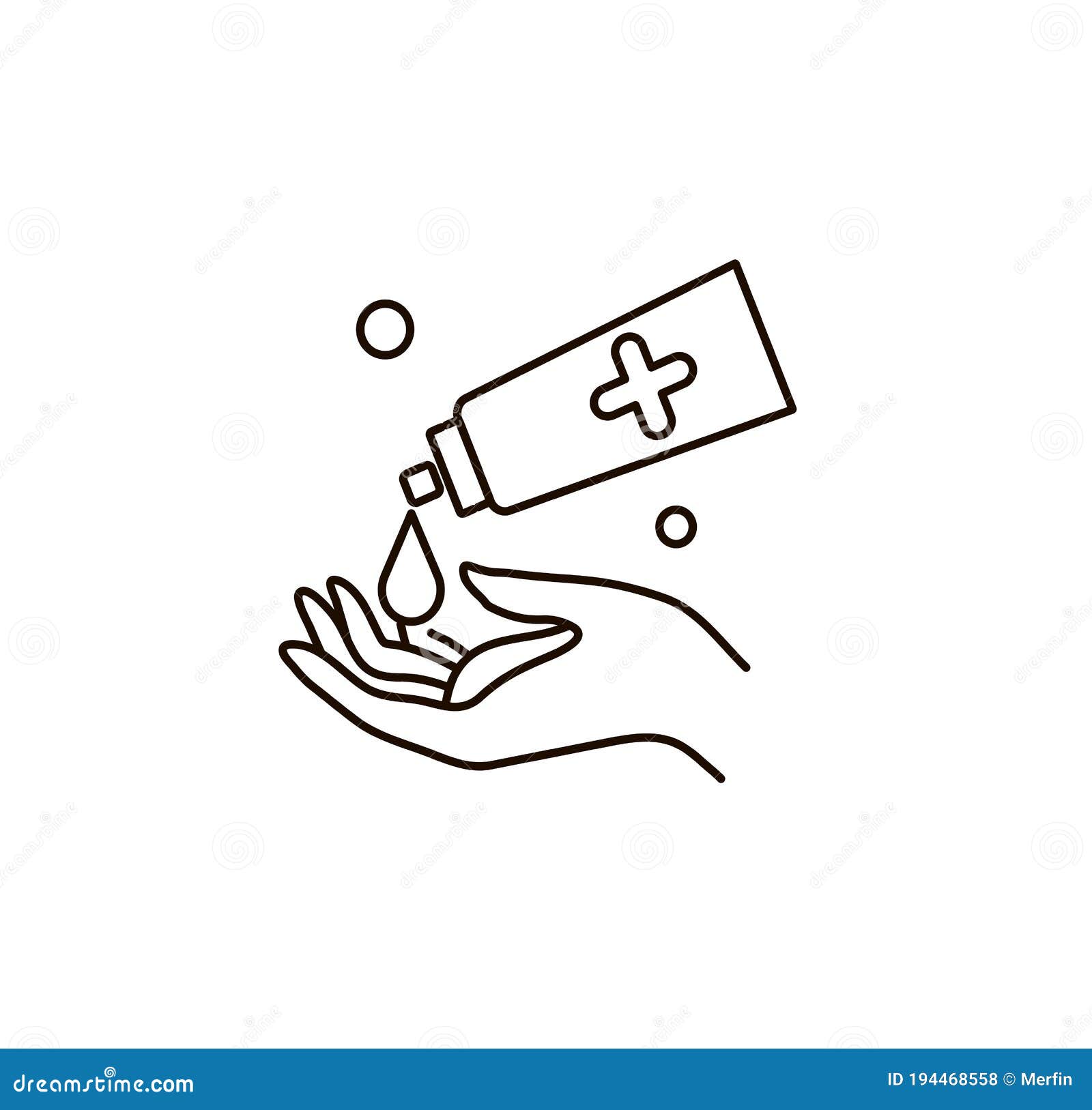 Hand Hygiene  Line Icon Simple Minimal Pictogram  Personal 