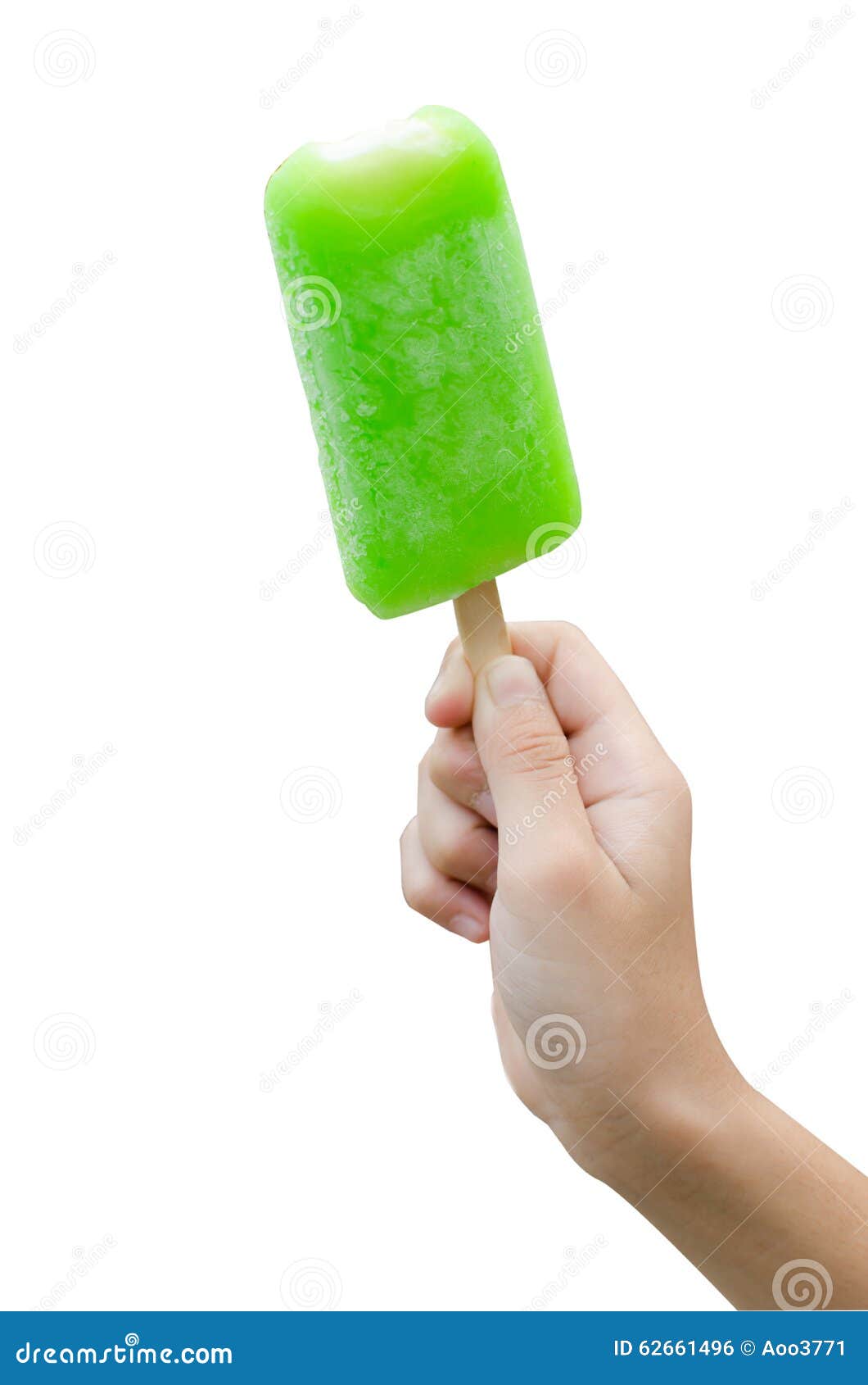 Hand Ice Cream isolated stock photo. Image of white, tasty 62661496