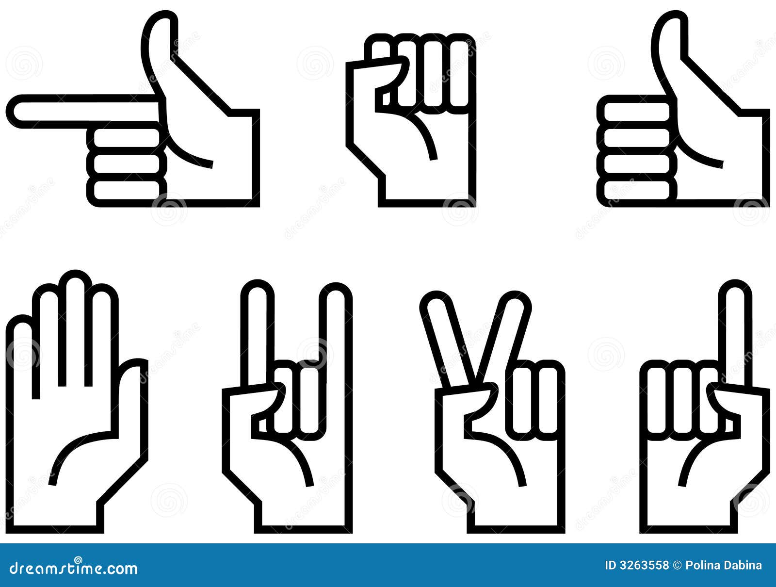 hand icons 