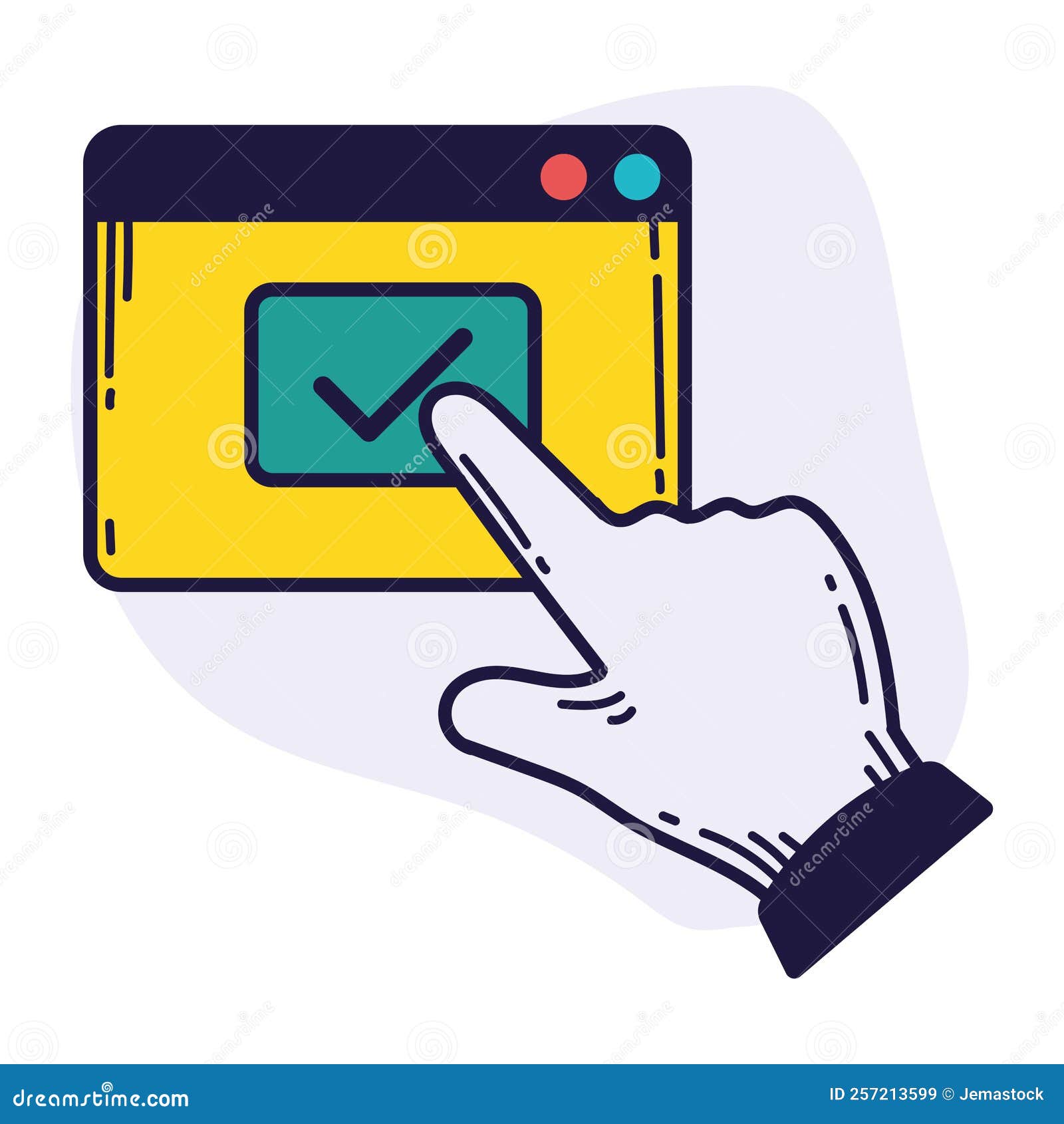 Hand Indexing Webpage Template Stock Vector Illustration of website hand: 257213599 Hand Indexing Webpage Template Stock Vector Illustration of website hand: 257213599