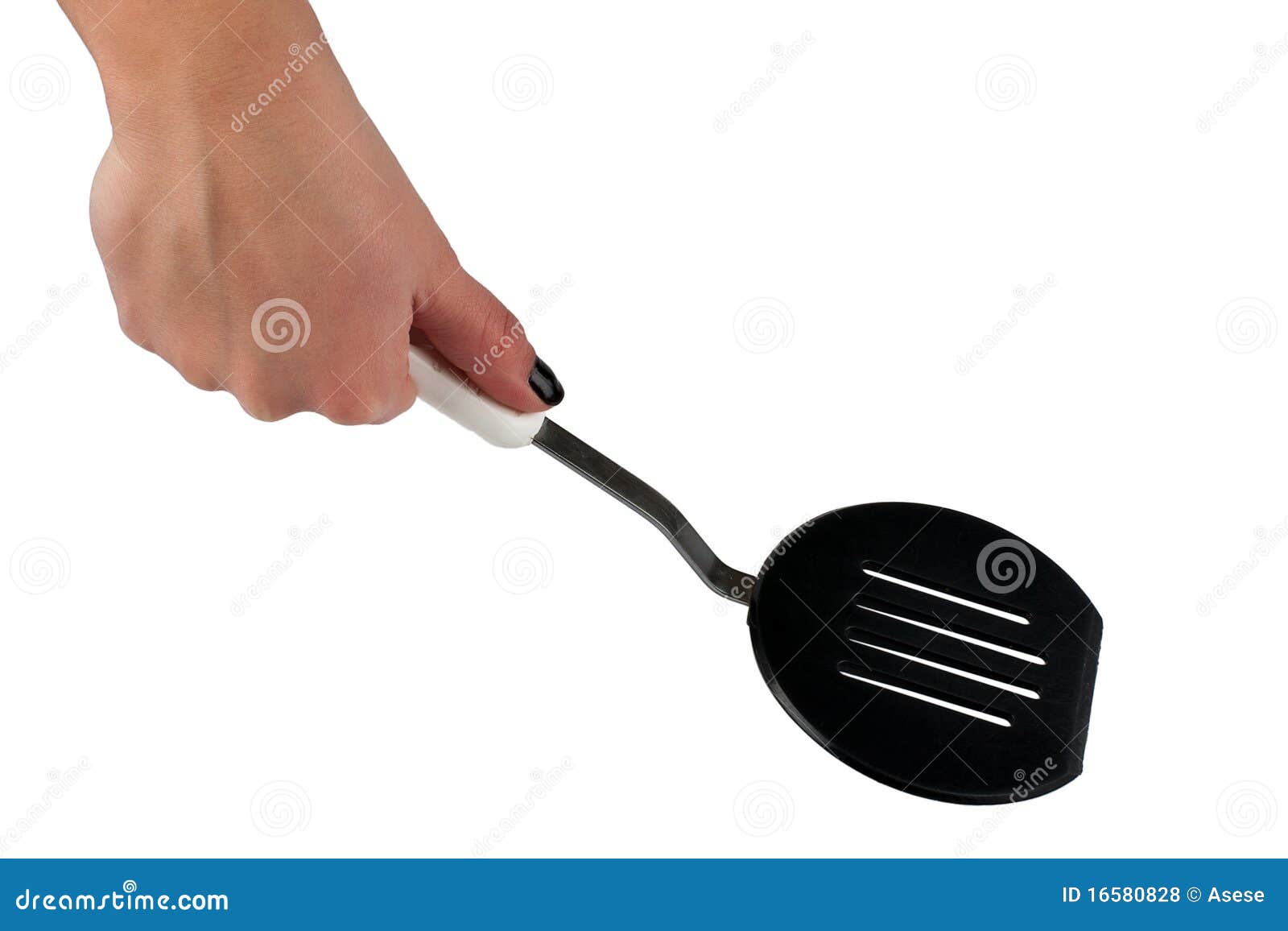 Hand with kitchen utensil stock photo. Image of cooking 16580828
