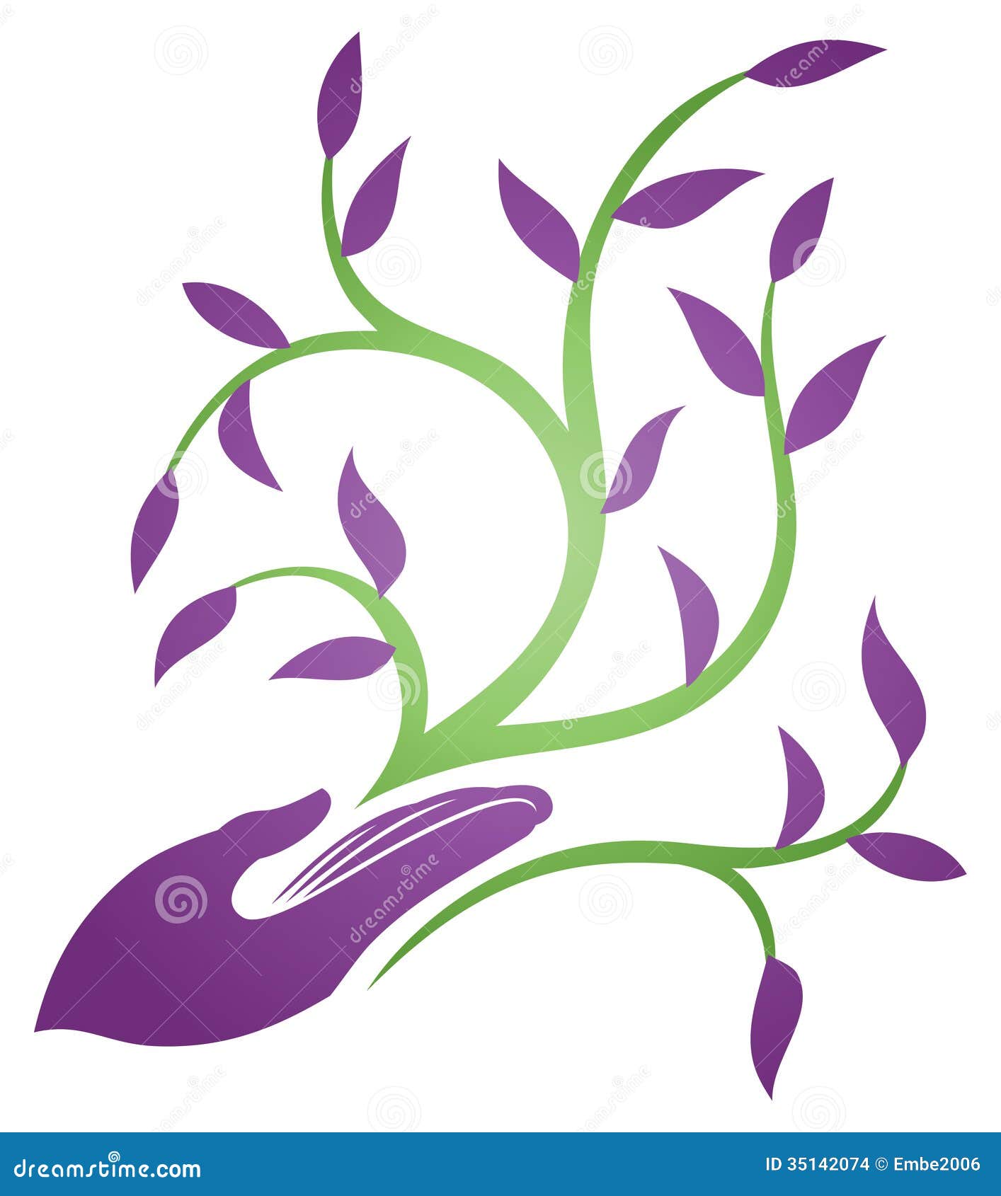 logo s vector images Leaf illustration vector. icon, Logo stock Image of Hand