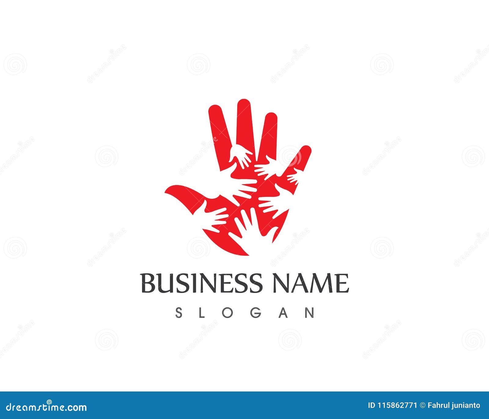 Hand Logo Design Template stock vector. Illustration of hand 115862771