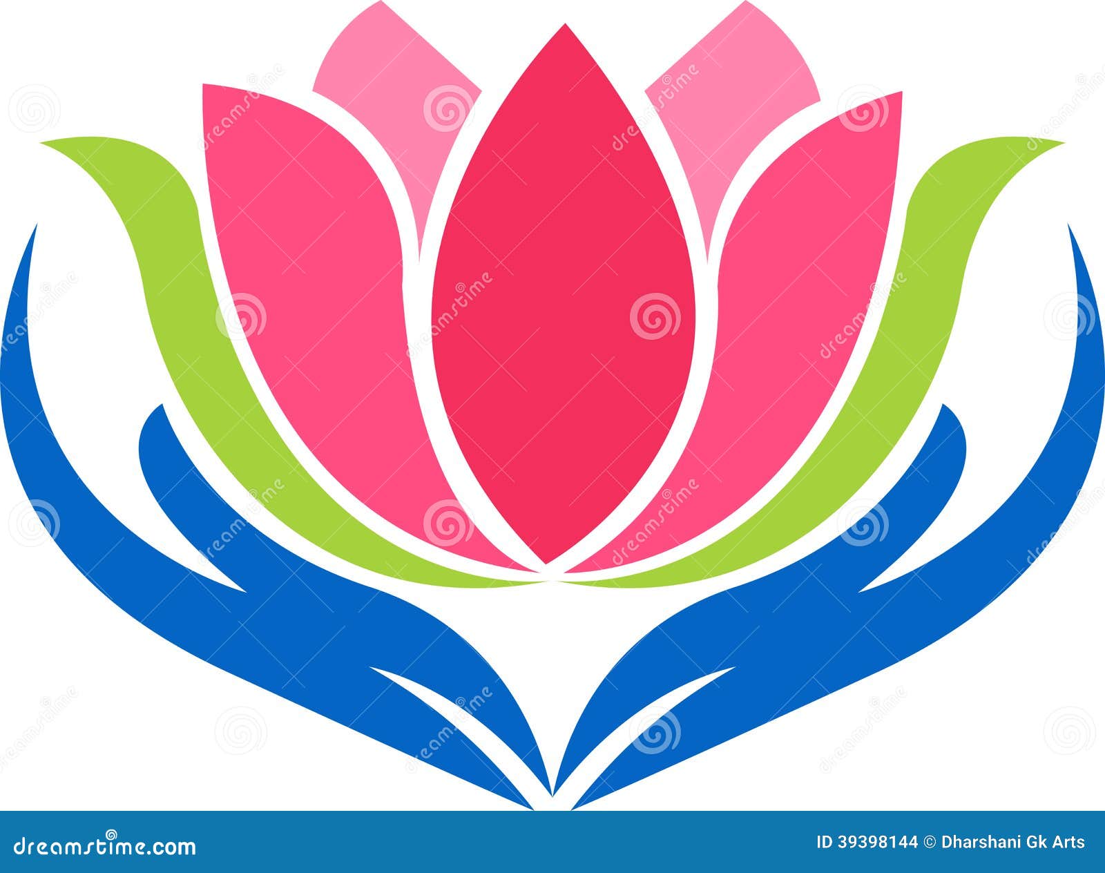 hand lotus logo