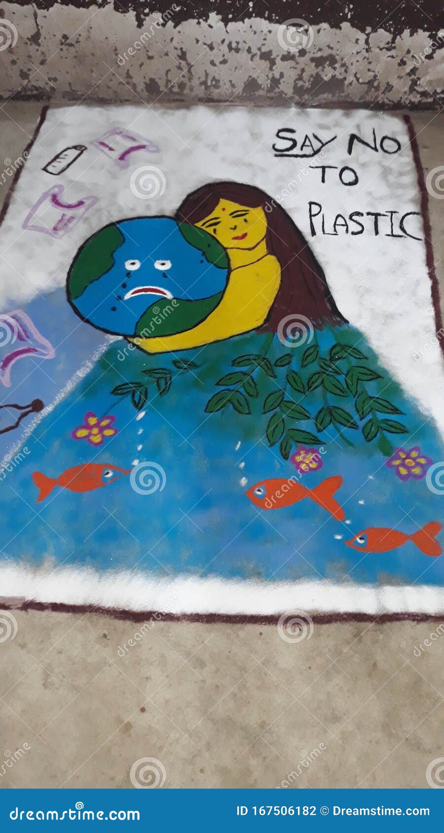 HAND MADE RANGOLI COMPETITION AVOID PLASTIC and SAFE EARTH Stock ...