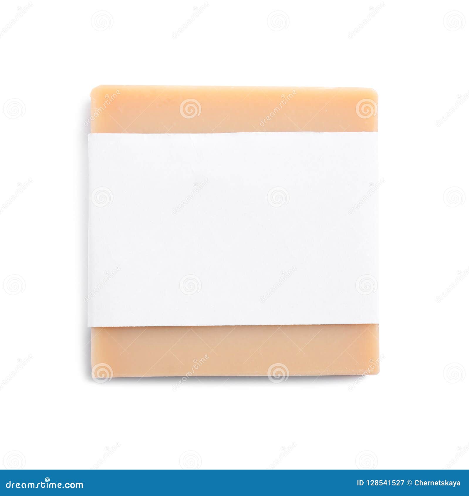 Download Hand Made Soap Bar In Package On White Background Top View Stock Image Image Of Handmade Orange 128541527