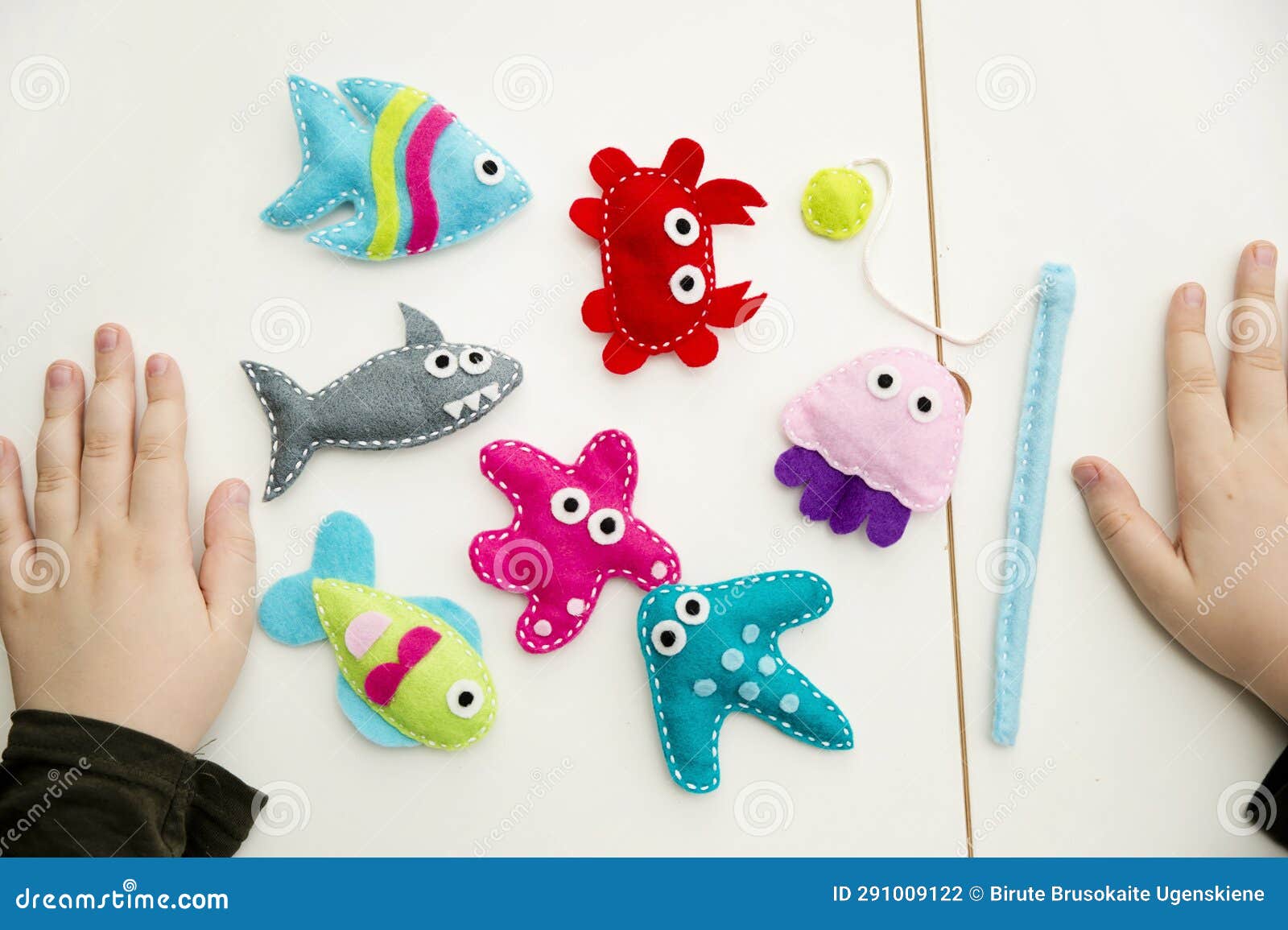 Hand Made Stuffed Felt Toy. Stock Photo - Image of creativity, child:  291009122