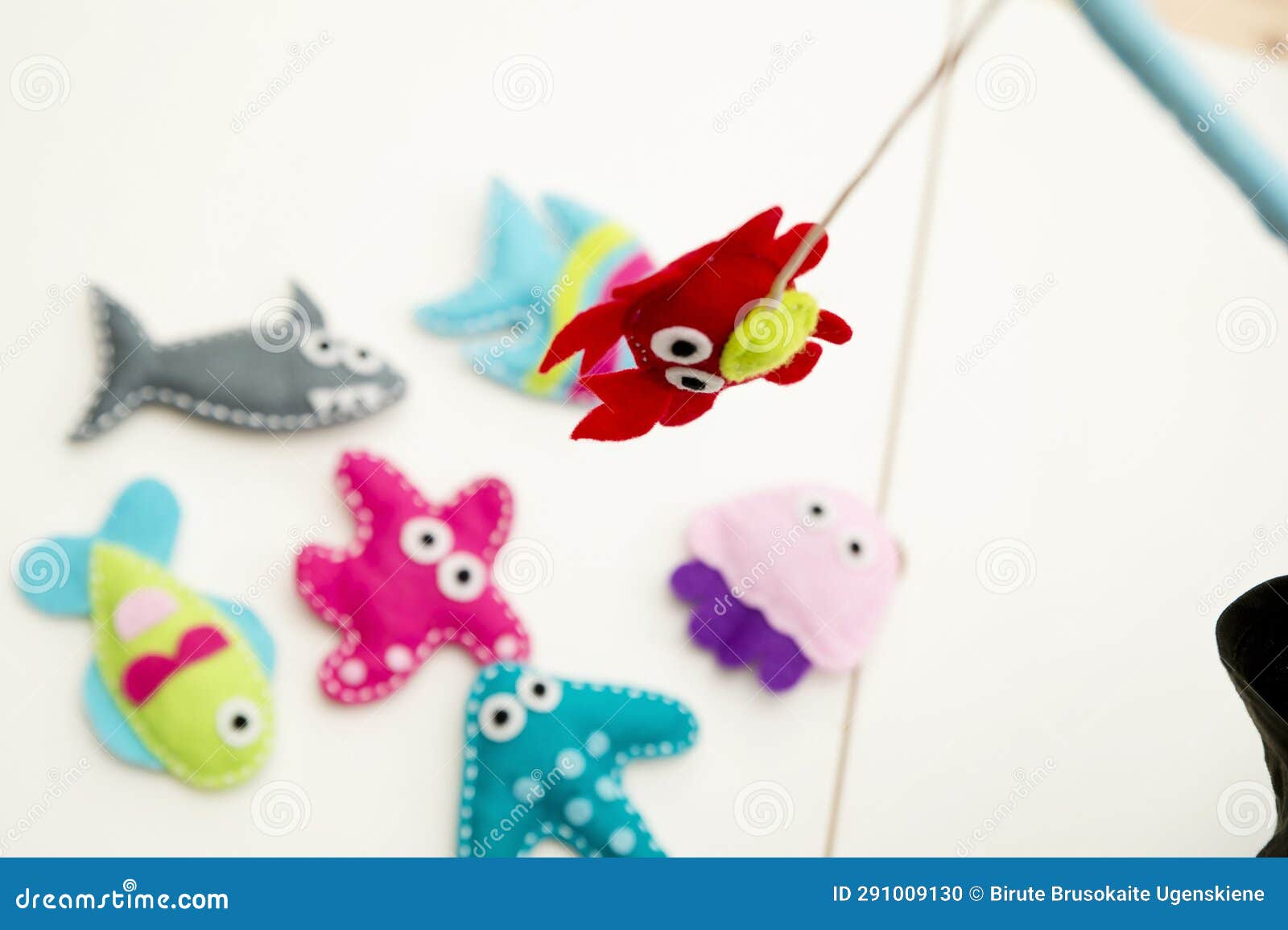 Hand Made Stuffed Felt Toy. Stock Photo - Image of fish, activity: 291009130