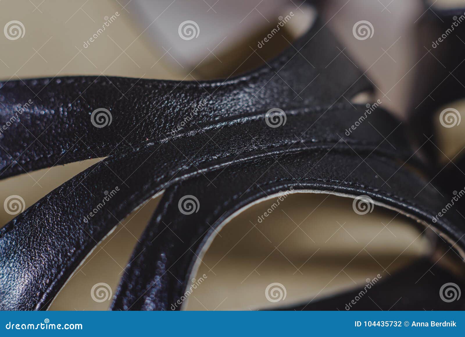 Hand-made Womens Dance Shoes Made of Genuine Leather on the Wooden ...