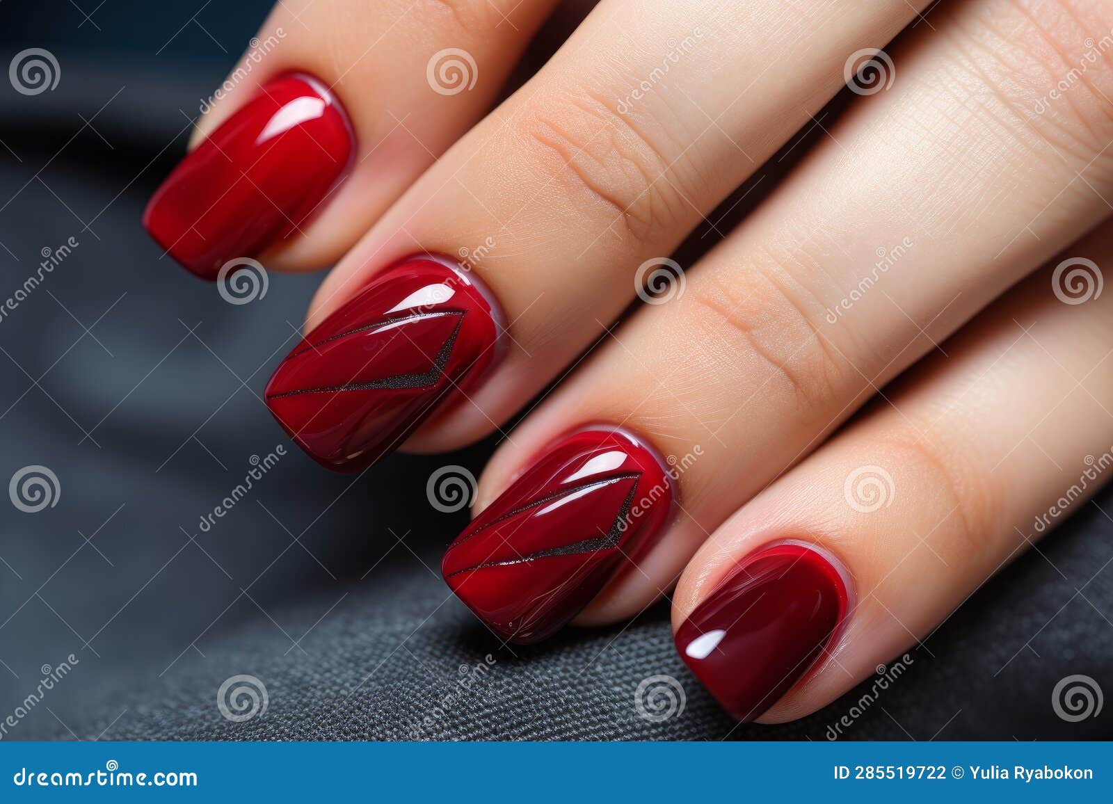 Hand Manicure Nails. Generate Ai Stock Illustration Illustration of