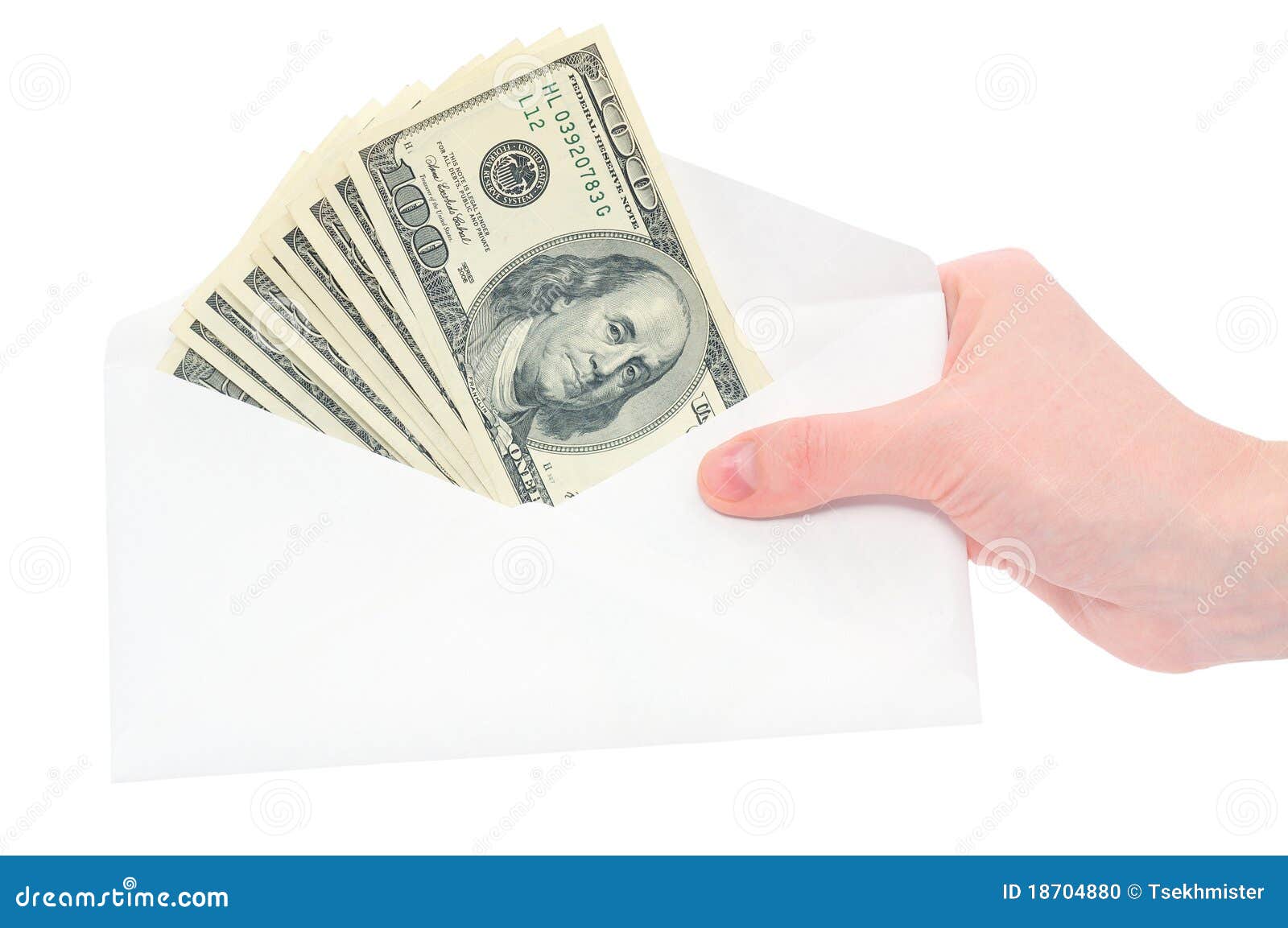 Hand and money in envelope stock photo. Image of people 18704880