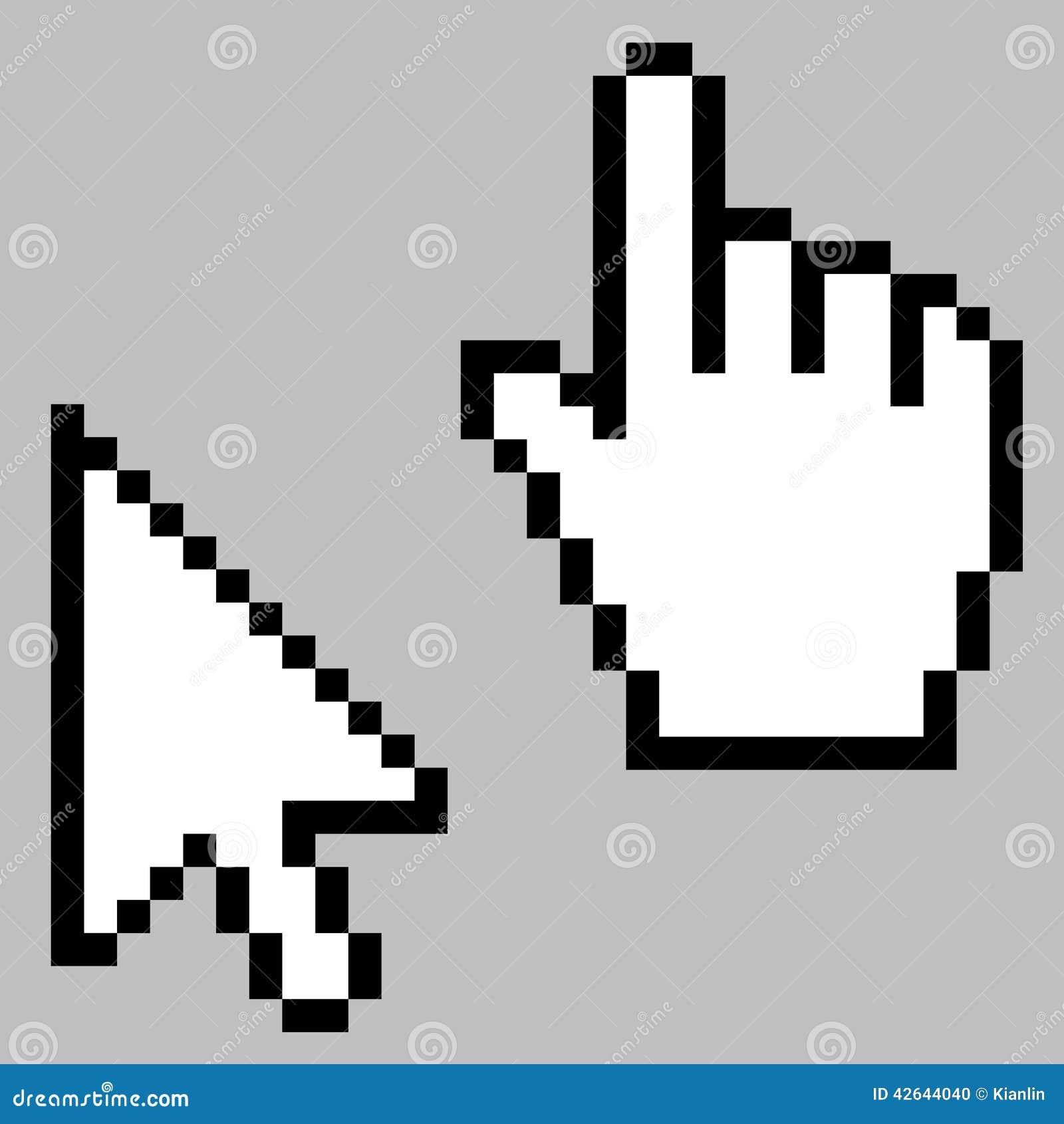 hand and mouse cursor